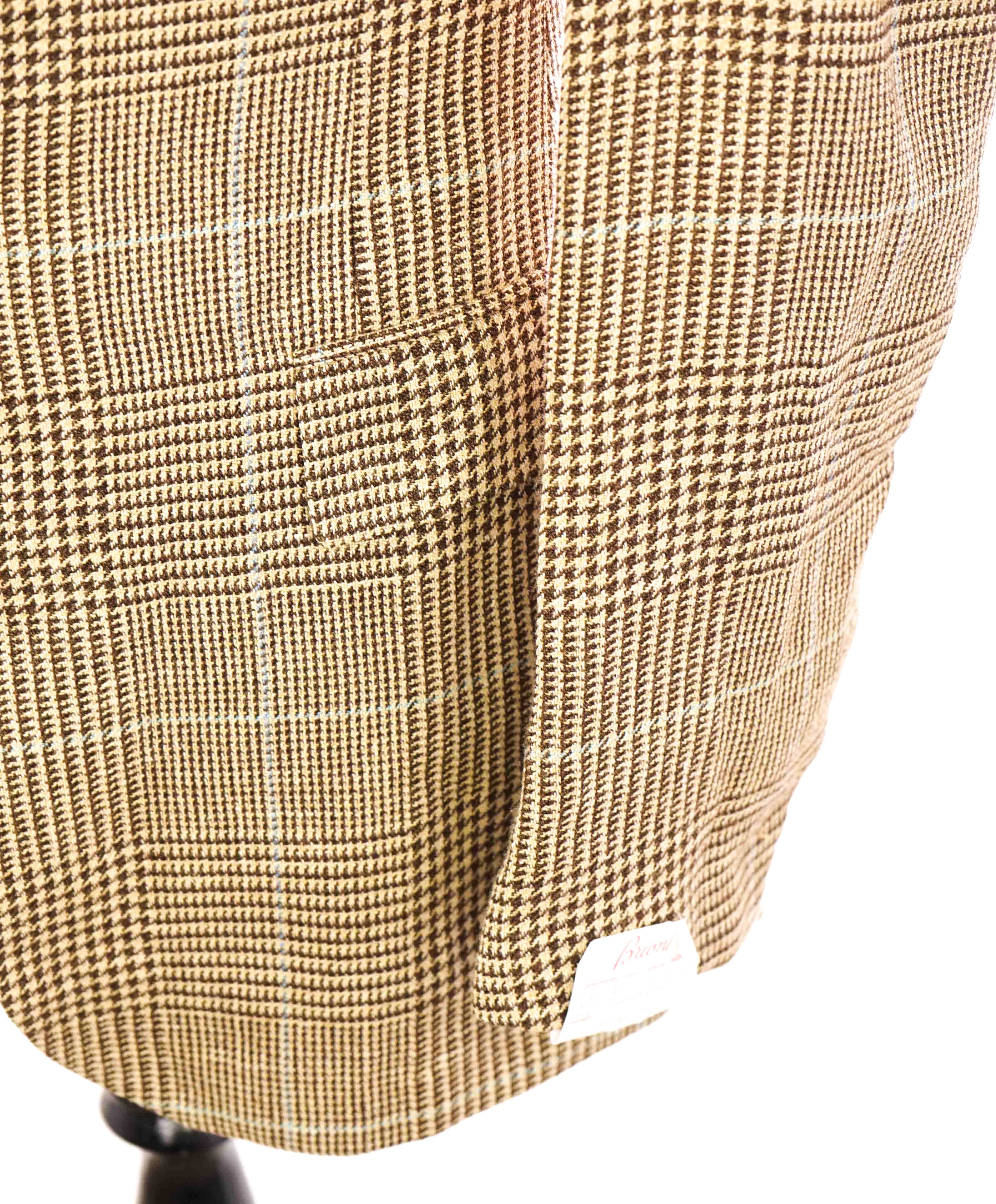 $5,495 BRIONI -"PARLAMENTO" BROWN/BLUE Light Wool Blazer Italy - 36L NWD