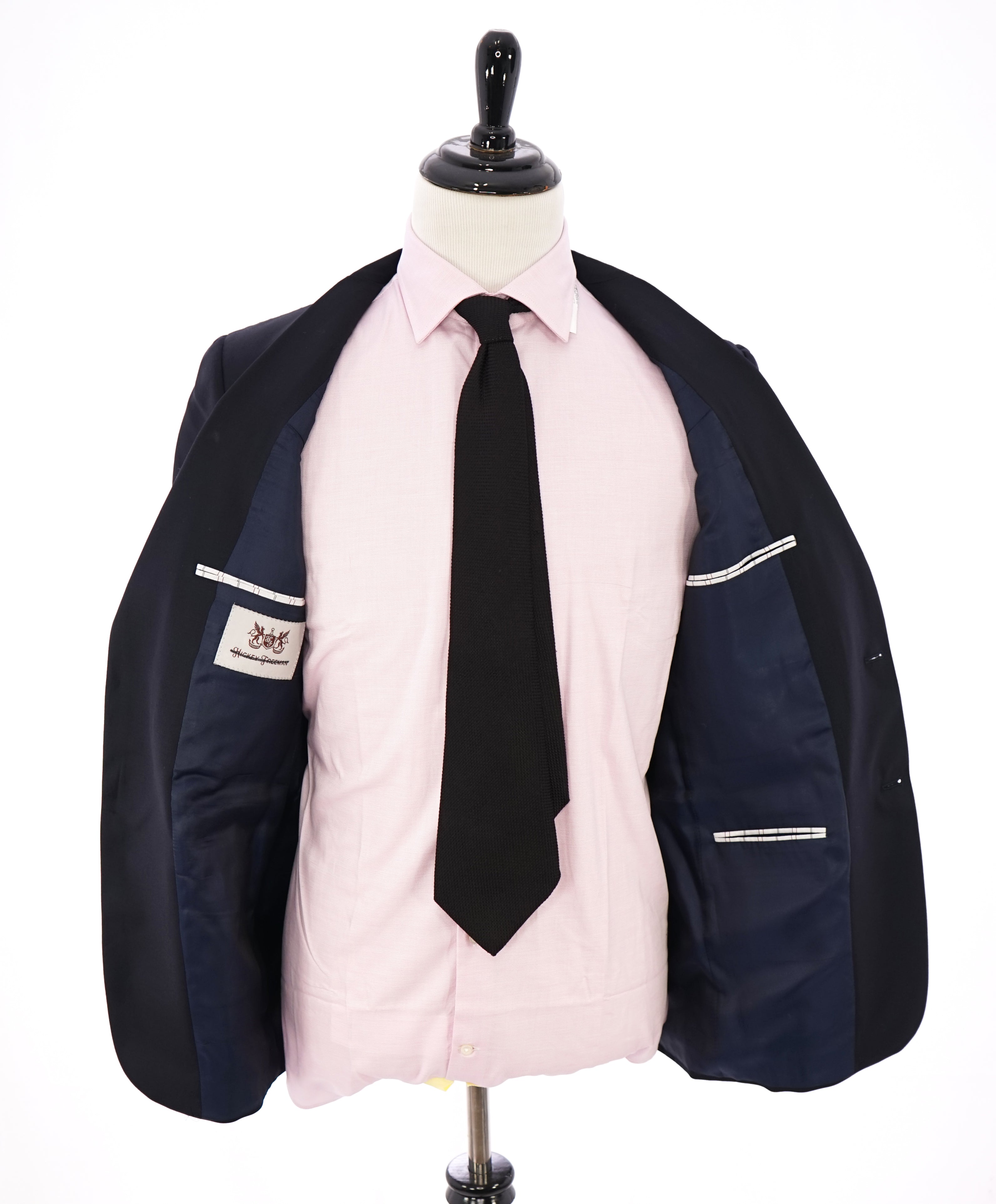 HICKEY FREEMAN - Classic Navy Blazer W Gold Buttons "Milburn ii" - 40R