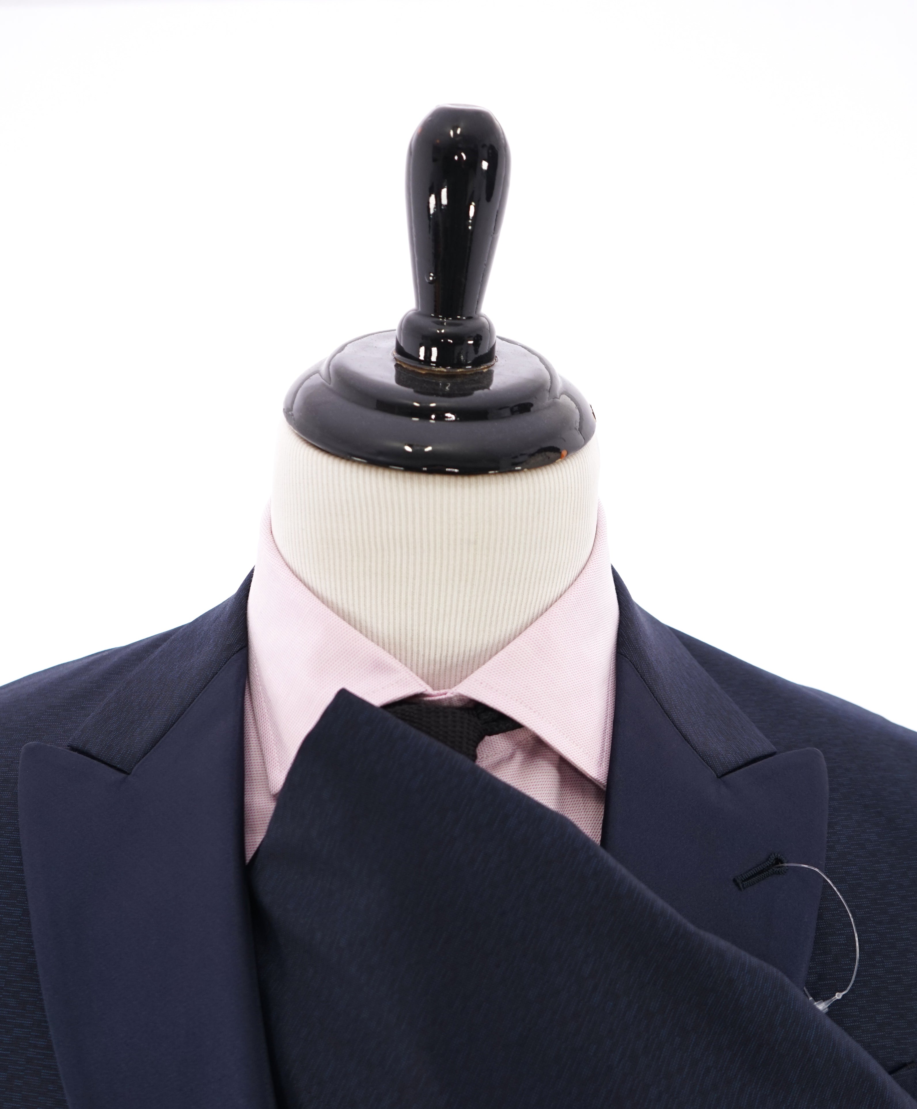 $3,095 GIORGIO ARMANI - Blue Peak Lapel "SOFT" Textured Dinner Jacket Blazer - 42R