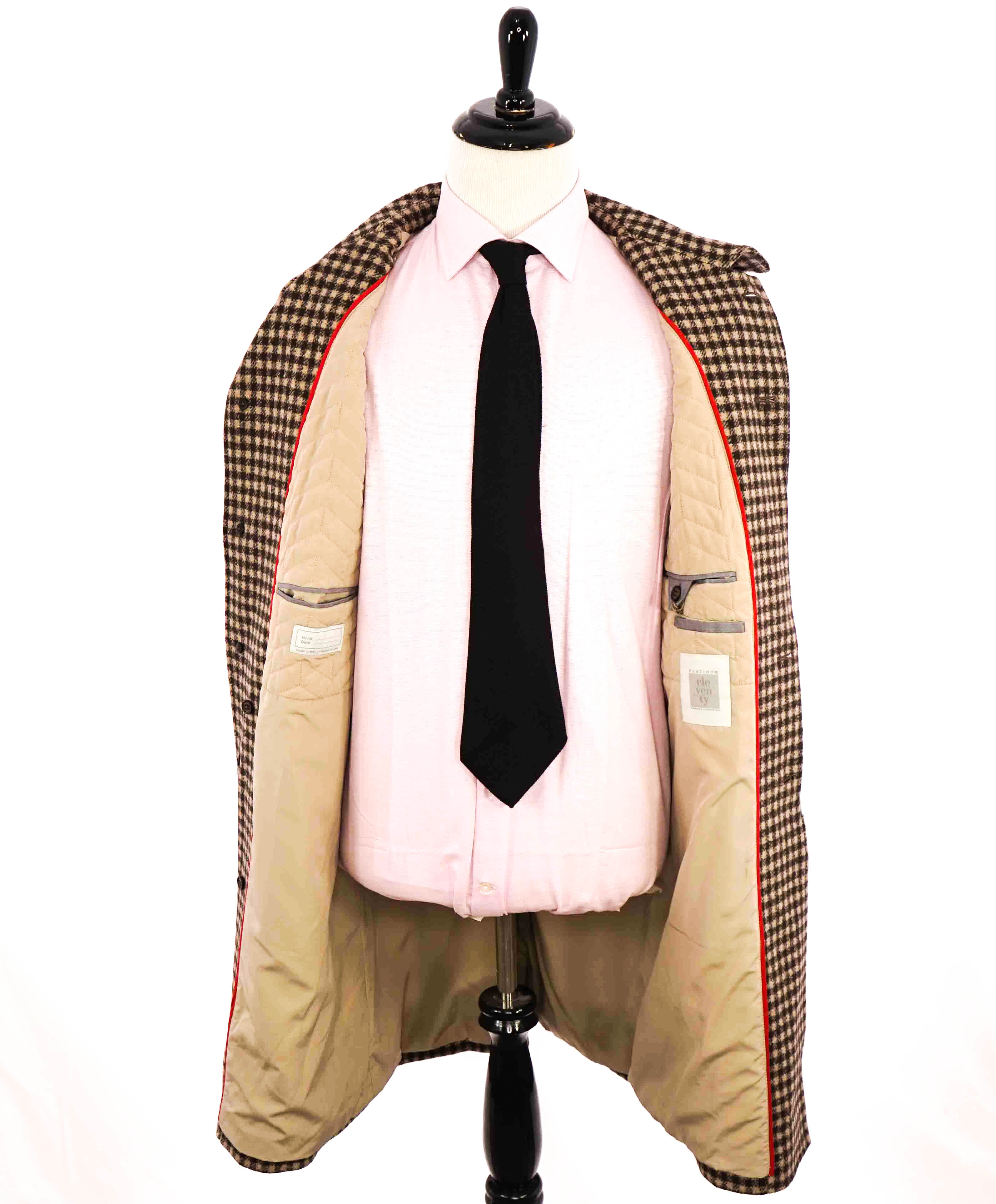 $3,495 ELEVENTY -ERMENEGILDO ZEGNA *14 Microns* Cashmere Wool Coat- 40R