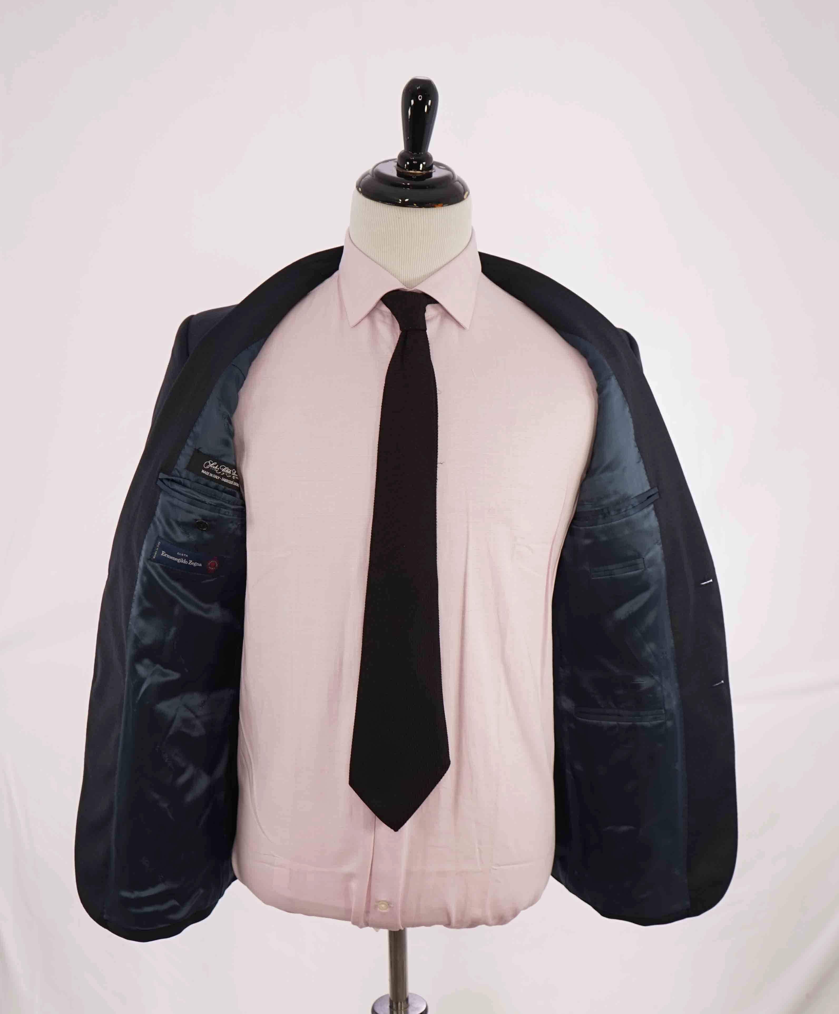 $995 ERMENEGILDO ZEGNA - By SAKS FIFTH AVENUE Blue Wool Blazer- 40R