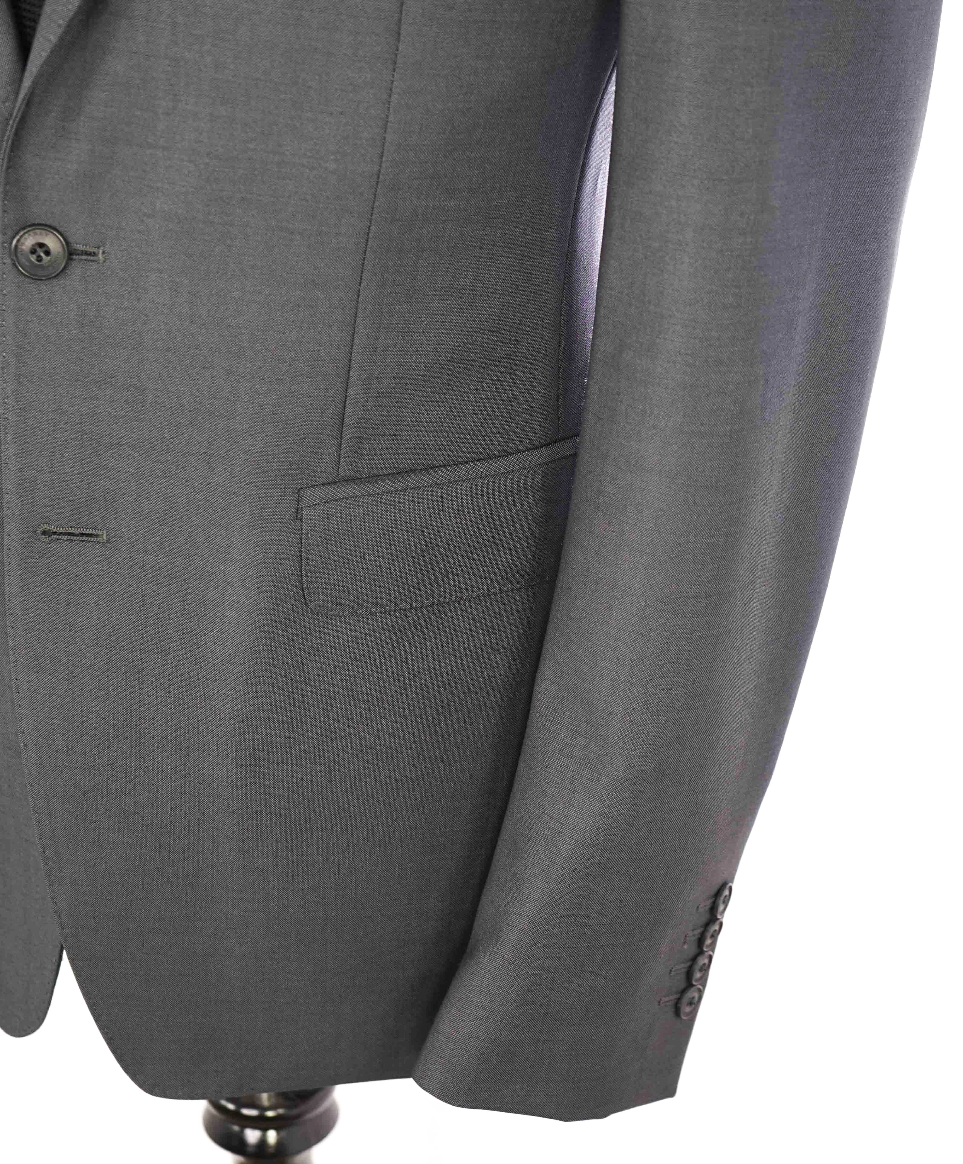 $1,495 BURBERRY LONDON - Wool / Mohair Gray Weave Notch Lapel Blazer - 40R