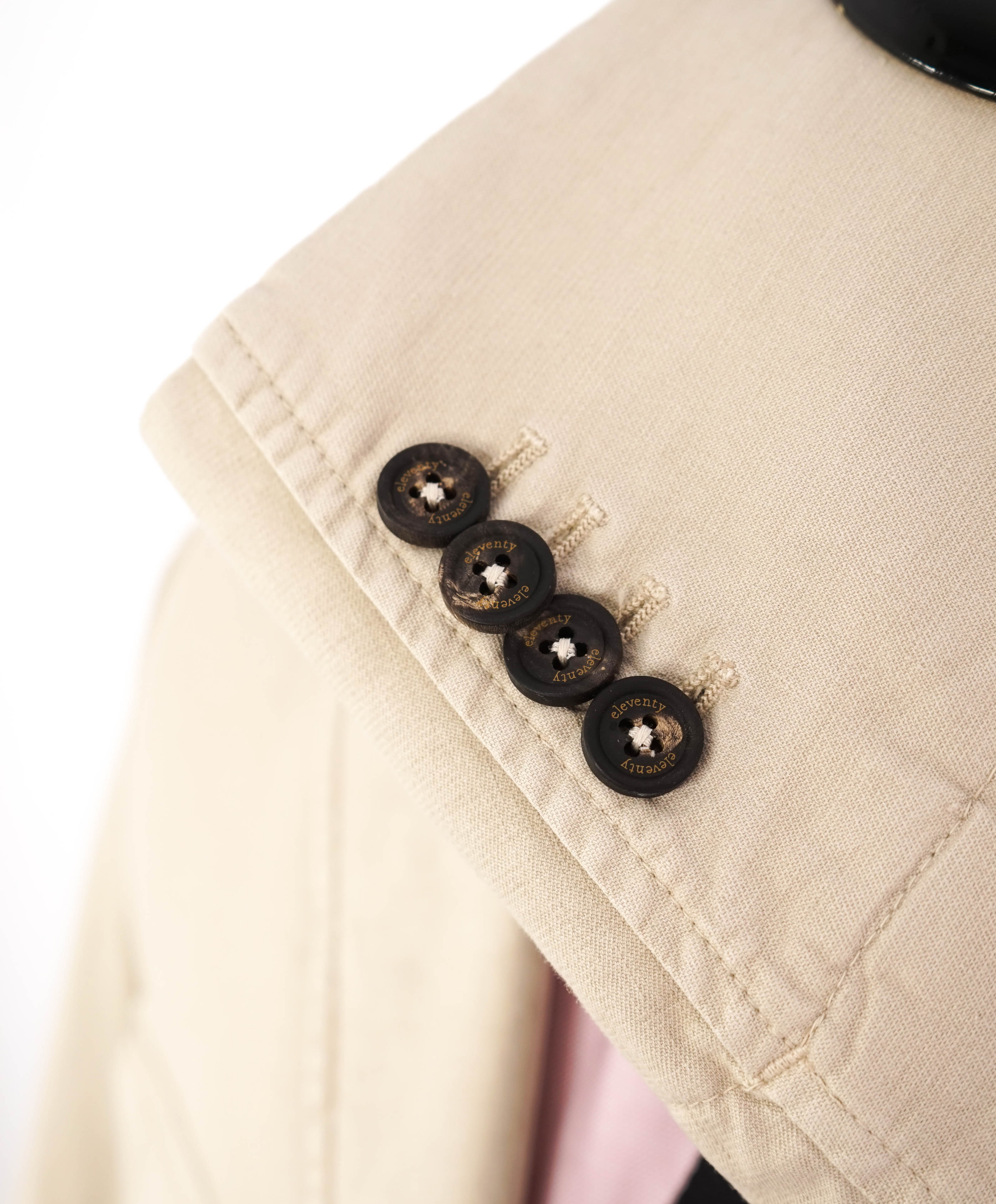 ELEVENTY - Single-Breasted COTTON / LINEN Safari Cargo Suit - 40R