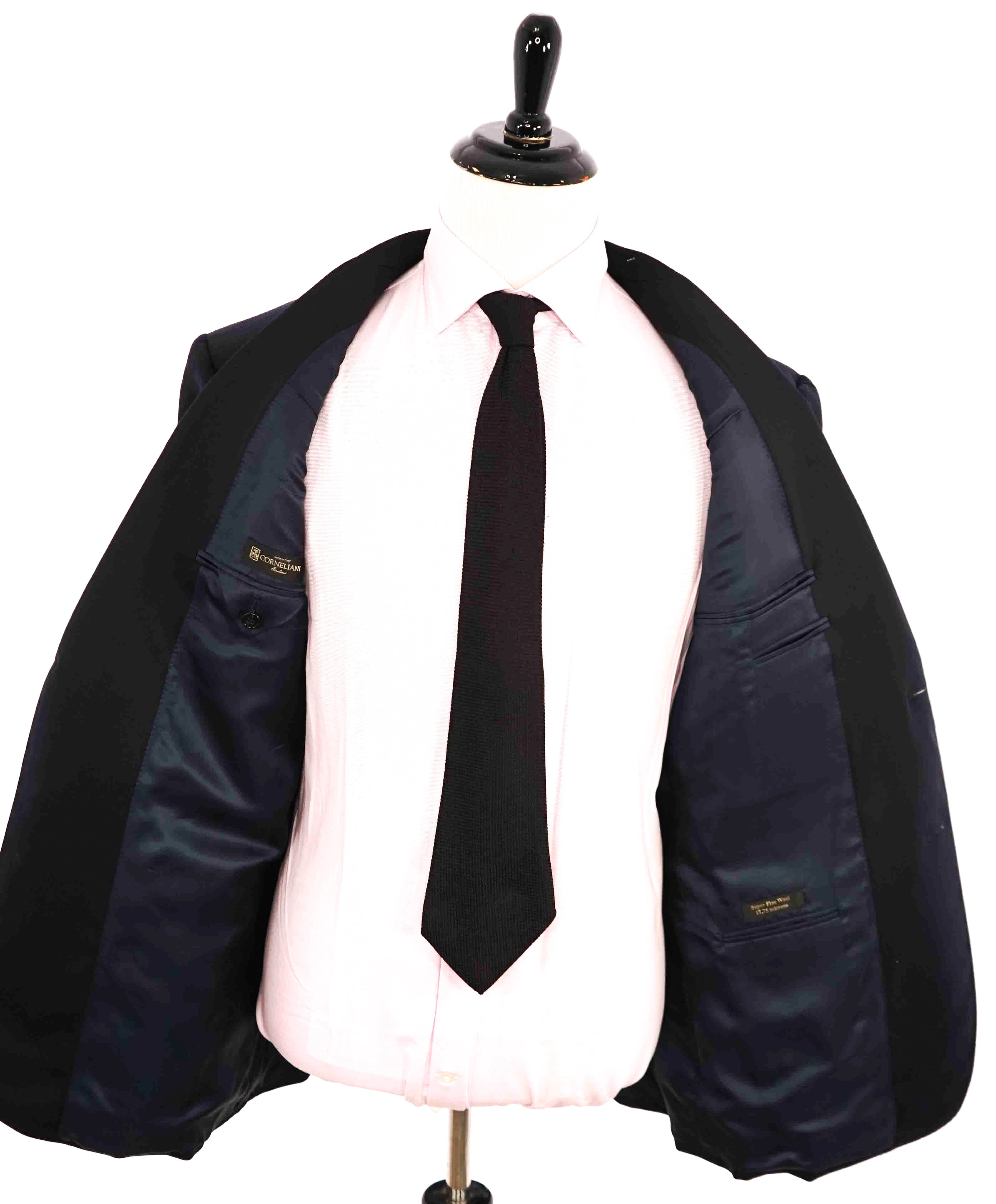 $1,595 CORNELIANI - CLOSET STAPLE *17,75 MICRONS* Navy Blue Blazer - 46R