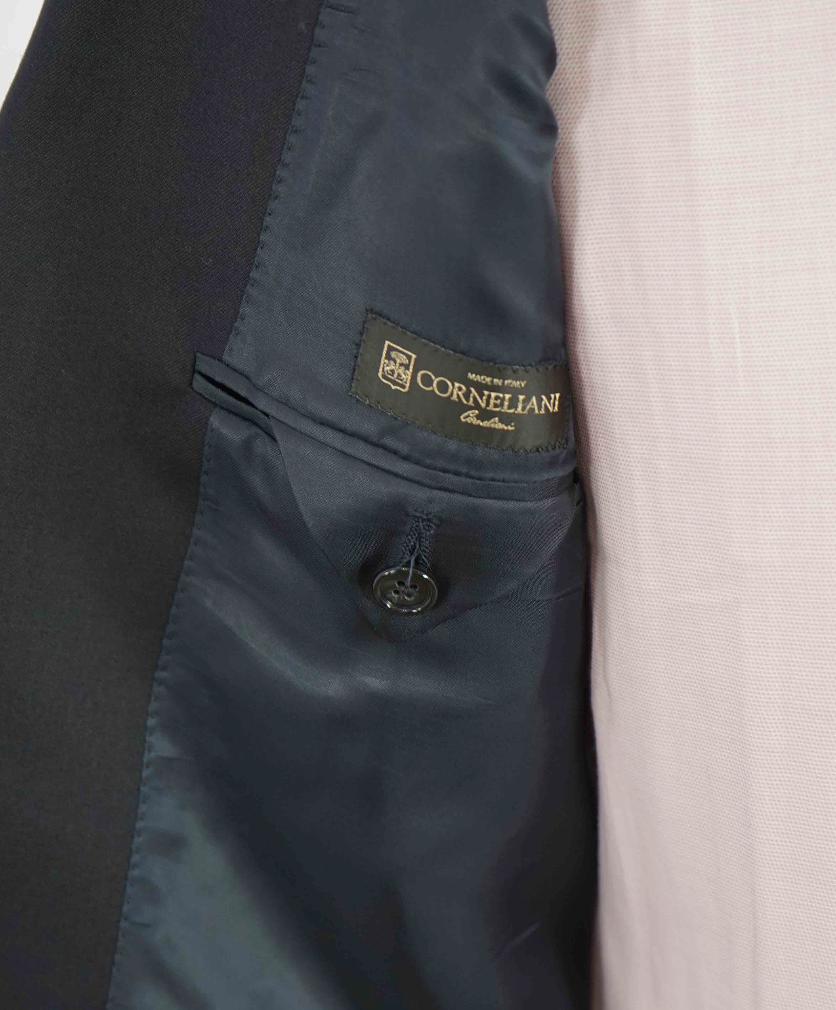 $1,595 CORNELIANI - CLOSET STAPLE *17,75 MICRONS* Navy Blue Blazer - 46R