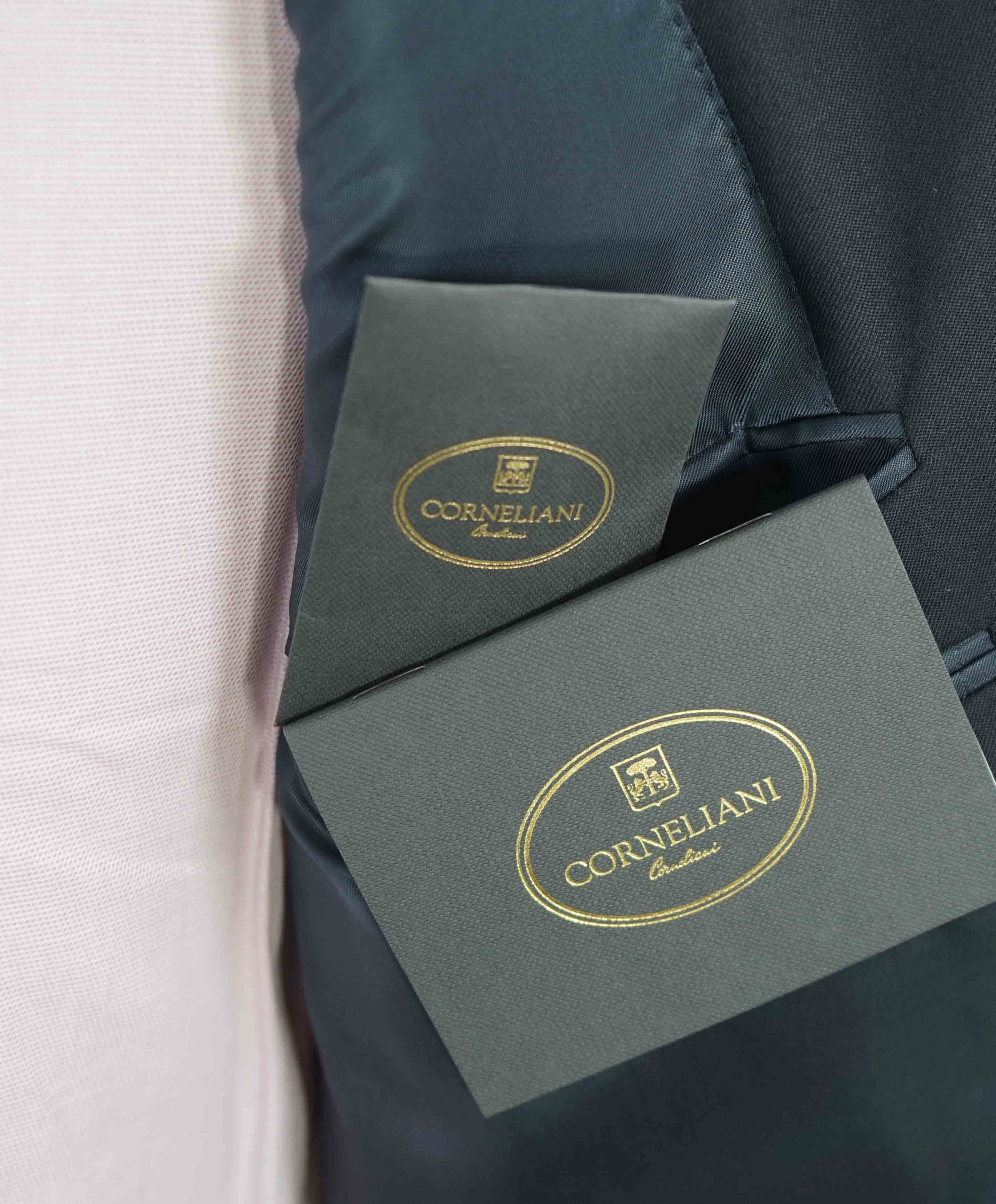 $1,595 CORNELIANI - CLOSET STAPLE *17,75 MICRONS* Navy Blue Blazer - 46R