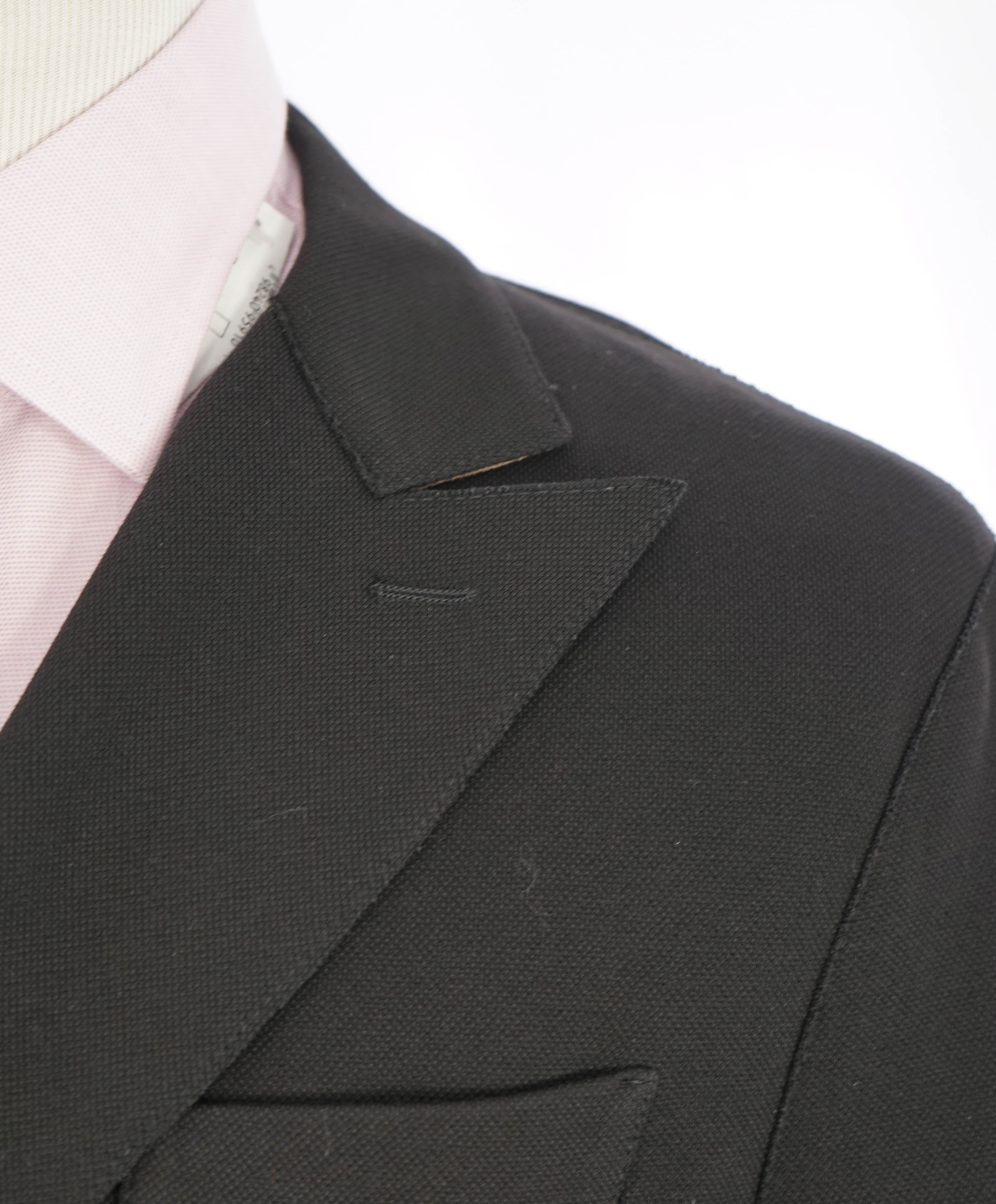 ELEVENTY - Black Woven Double-Breasted Gold Button Unlined Blazer - 40 (50 EU)