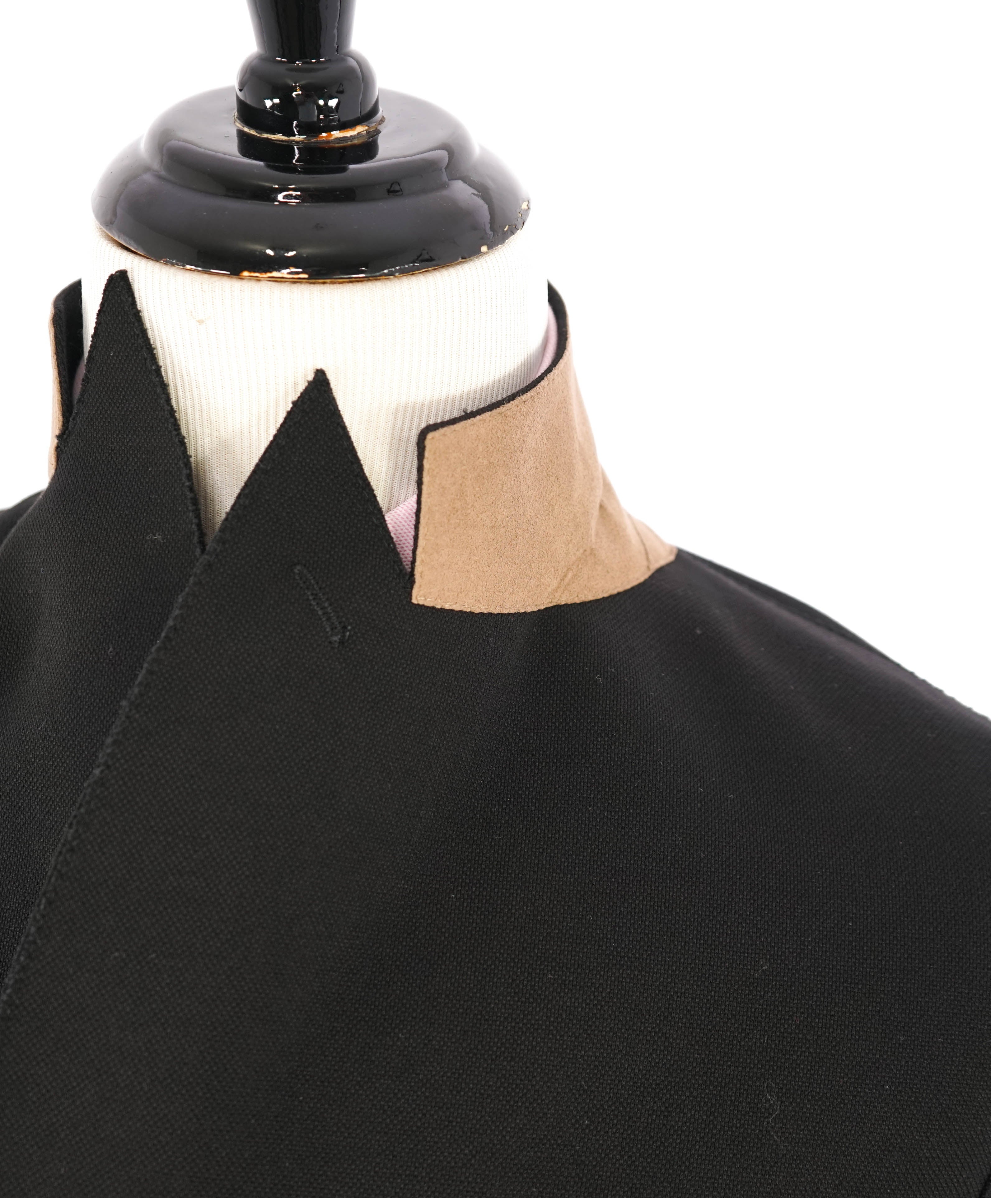 ELEVENTY - Black Woven Double-Breasted Gold Button Unlined Blazer - 40 (50 EU)