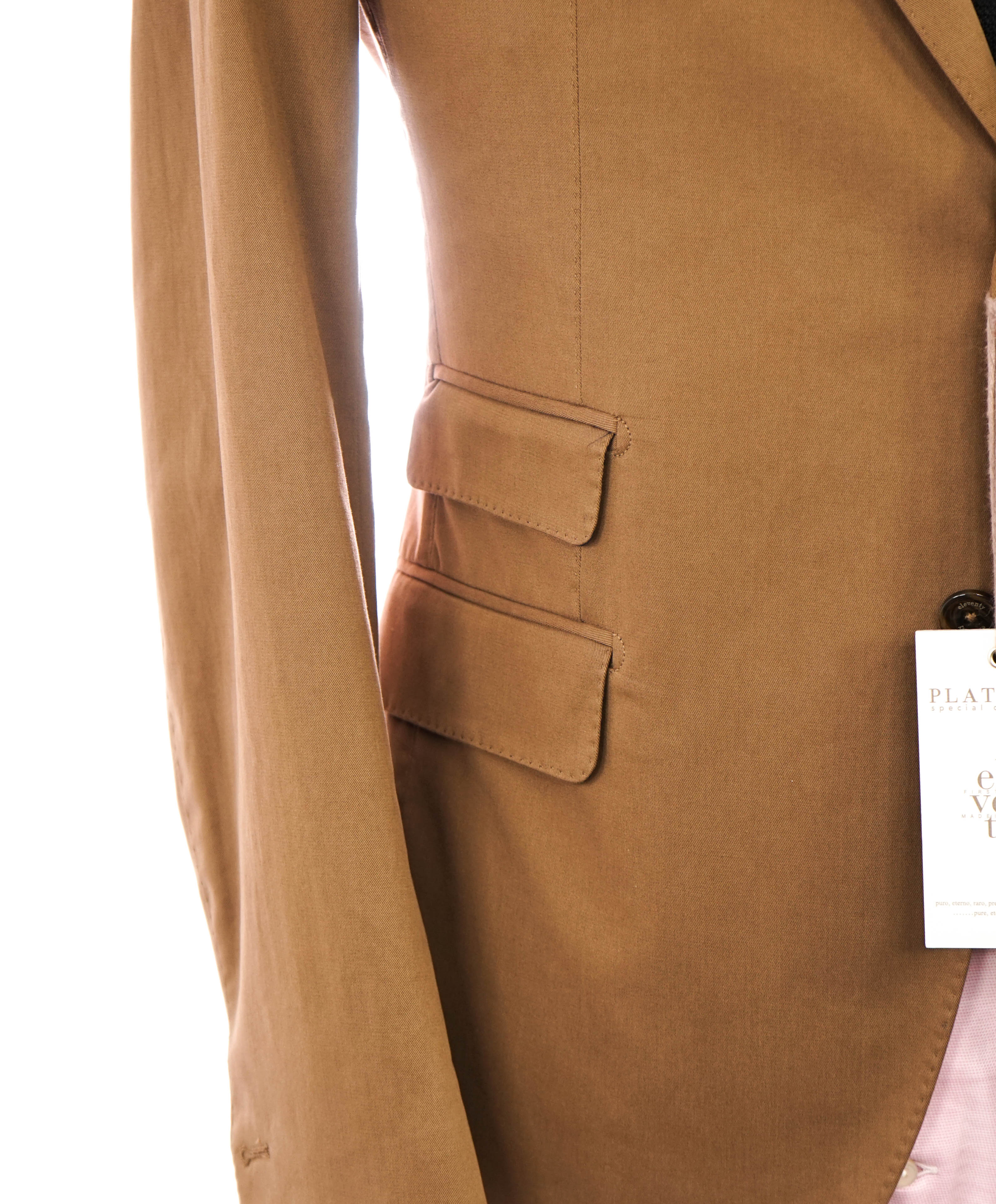 ELEVENTY - By ERMENEGILDO ZEGNA "Cotton / Cashmere" Brown Blazer - 40 (50 EU)