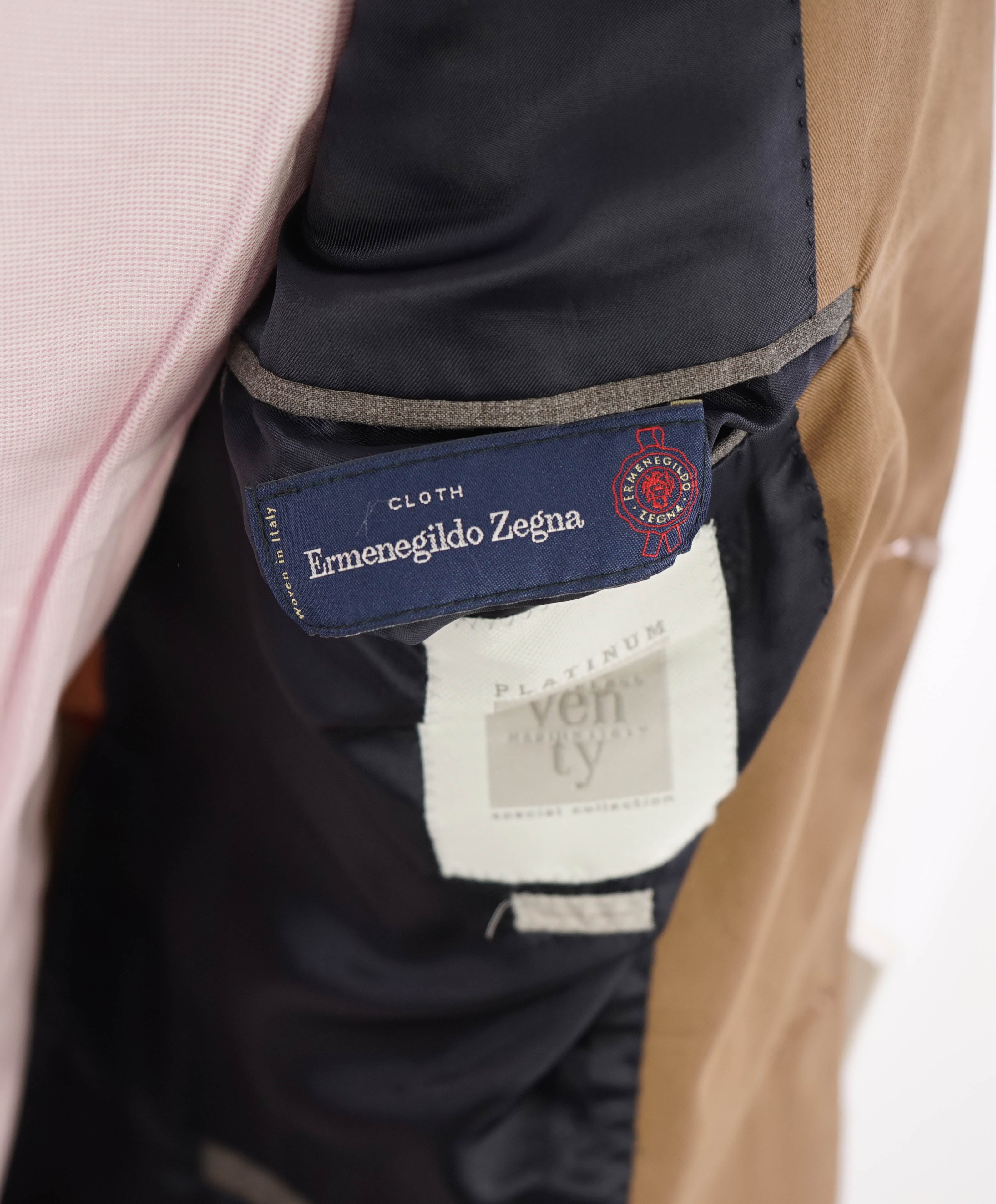 ELEVENTY - By ERMENEGILDO ZEGNA "Cotton / Cashmere" Brown Blazer - 40 (50 EU)