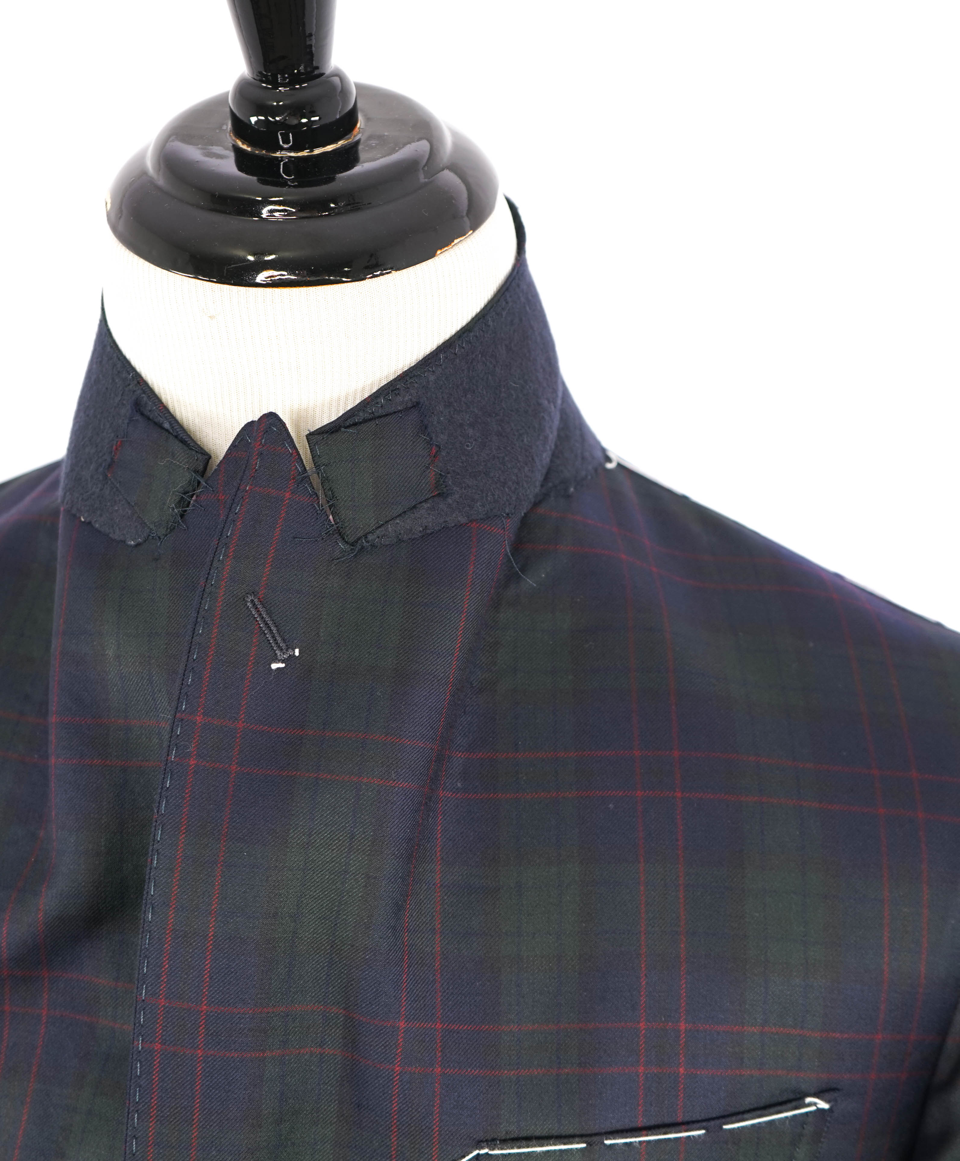 ELEVENTY - By LORO PIANA Wool Tartan Plaid Blue/Green/Red Blazer - 40 (50 EU)
