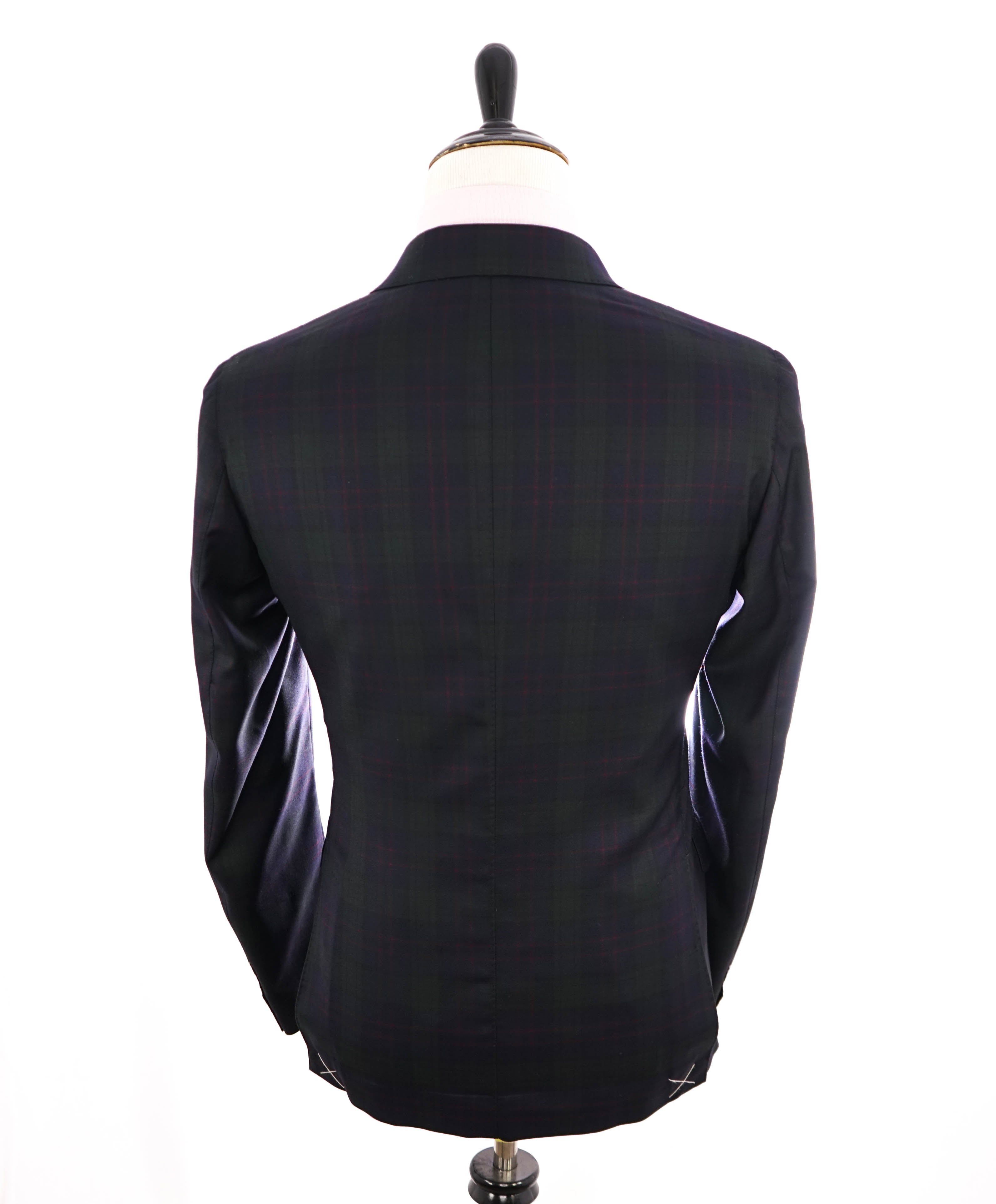 ELEVENTY - By LORO PIANA Wool Tartan Plaid Blue/Green/Red Blazer - 40 (50 EU)