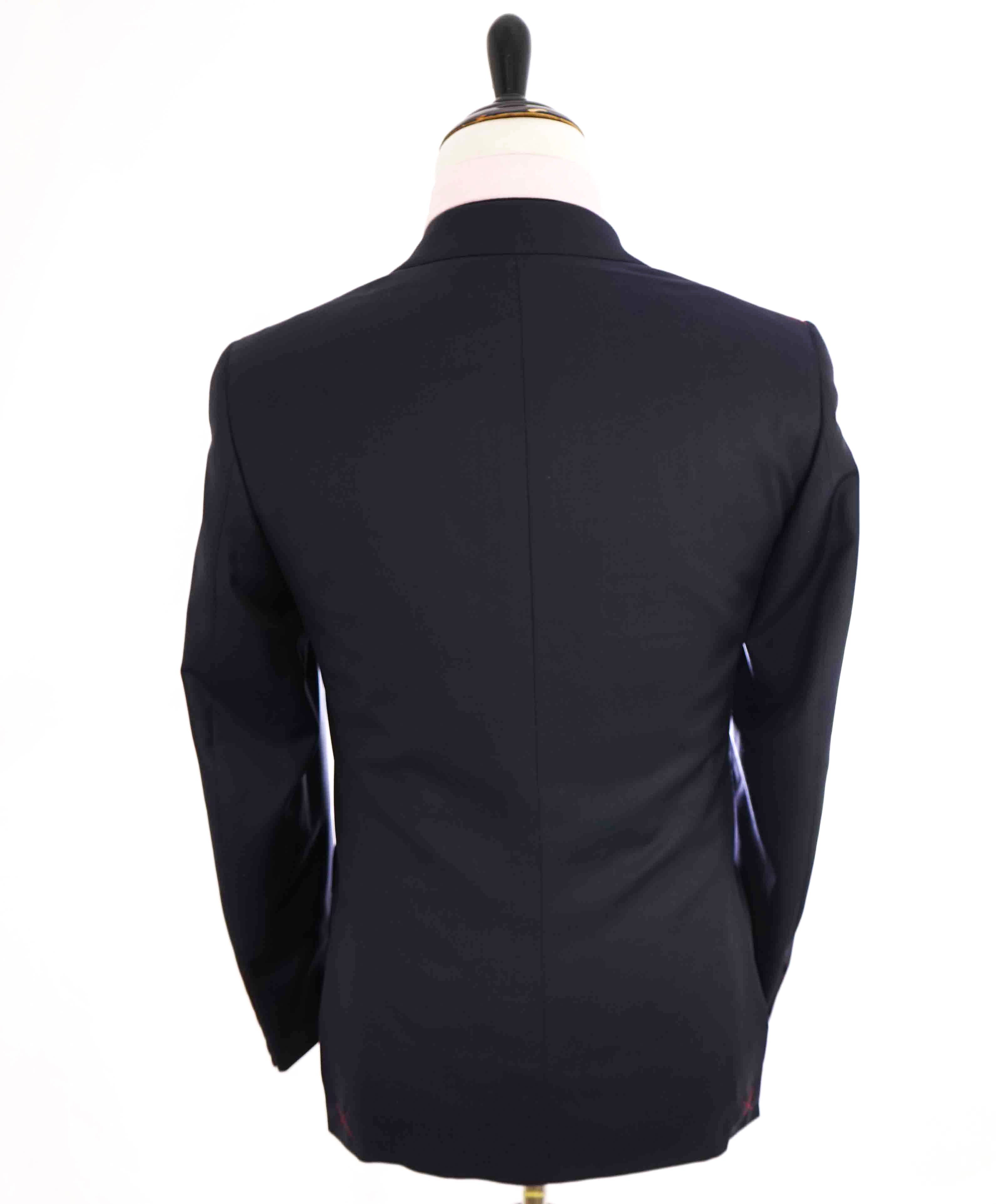 $3,750 ISAIA - Navy Blue "AQUASPIDER" *CLOSET STAPLE* Coral Pin Suit - 40S