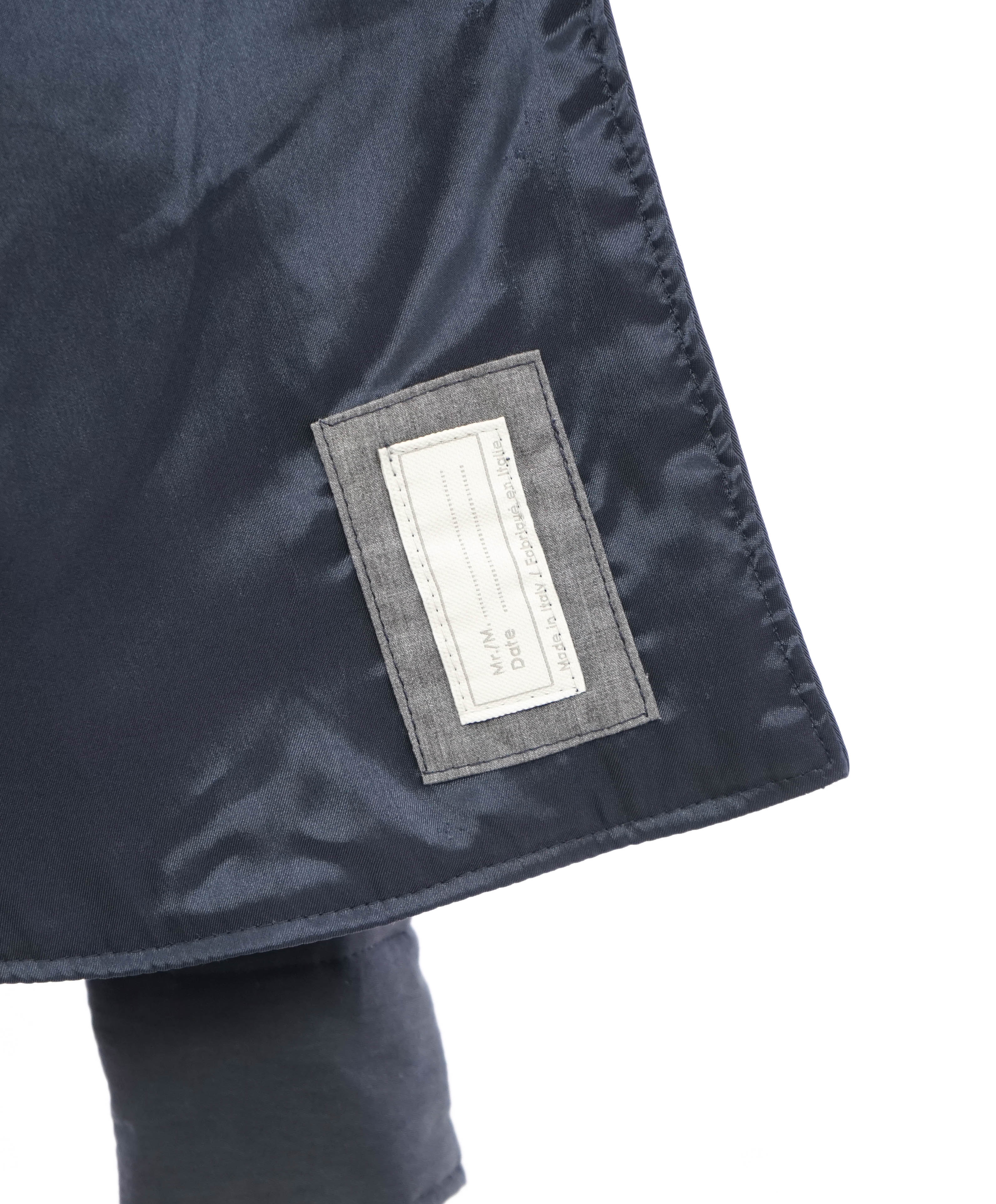 ELEVENTY PLATINUM - Navy Blue Snap Cotton Blend Shirt Jacket Coat - M