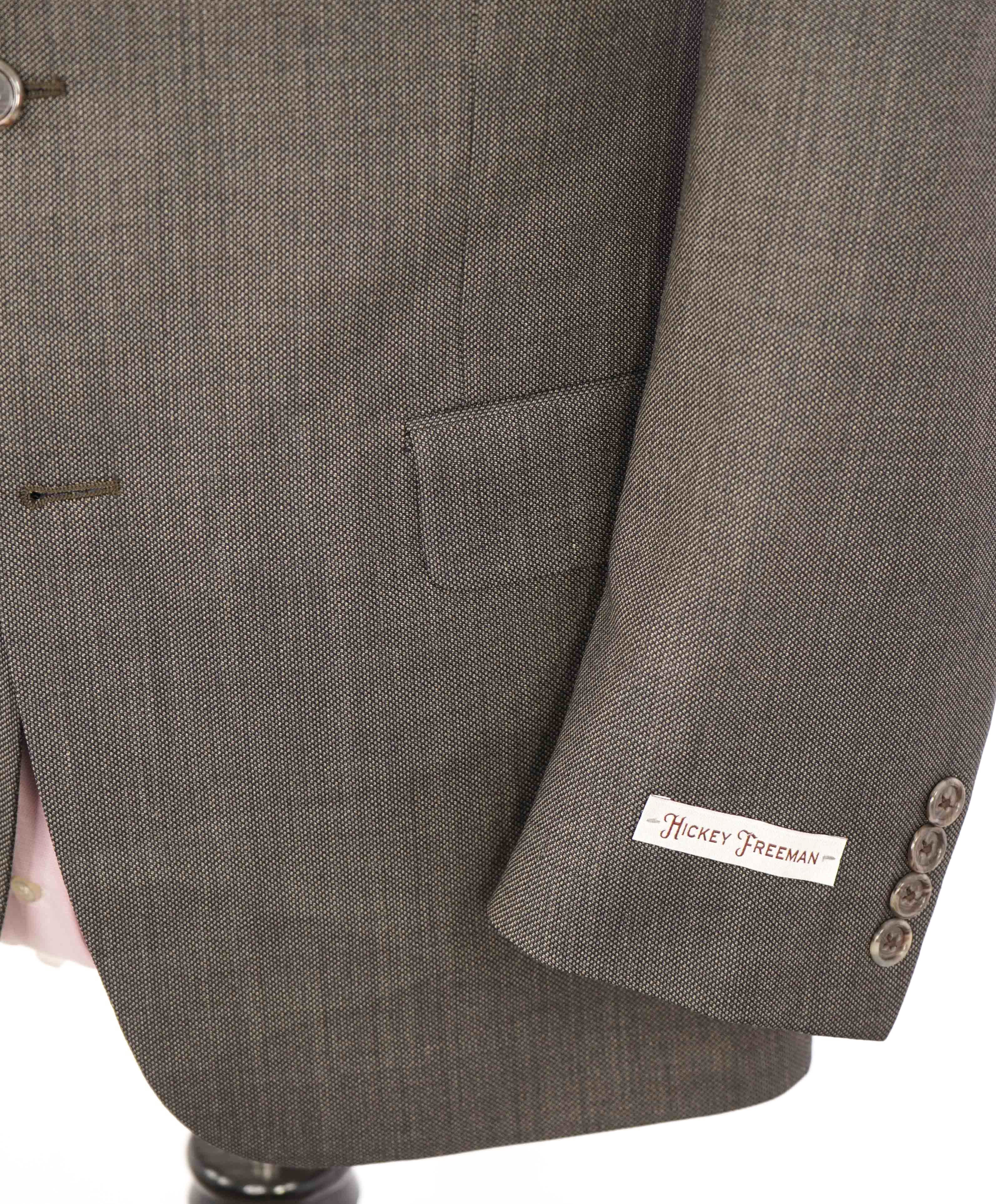 $1,495 HICKEY FREEMAN - Brown Wool Blazer *CLOSET STAPLE* "Milburn ii" - 40S