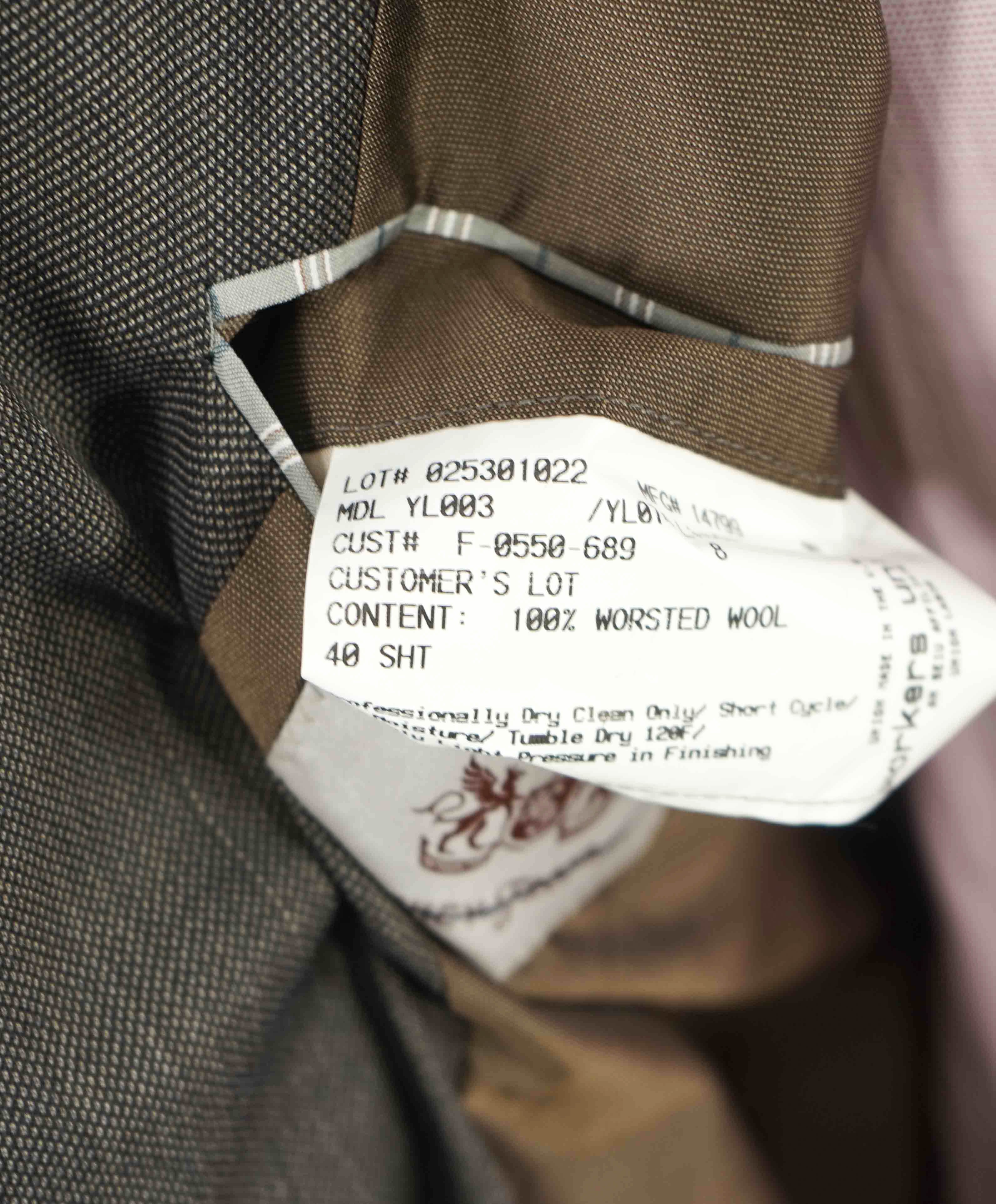 $1,495 HICKEY FREEMAN - Brown Wool Blazer *CLOSET STAPLE* "Milburn ii" - 40S
