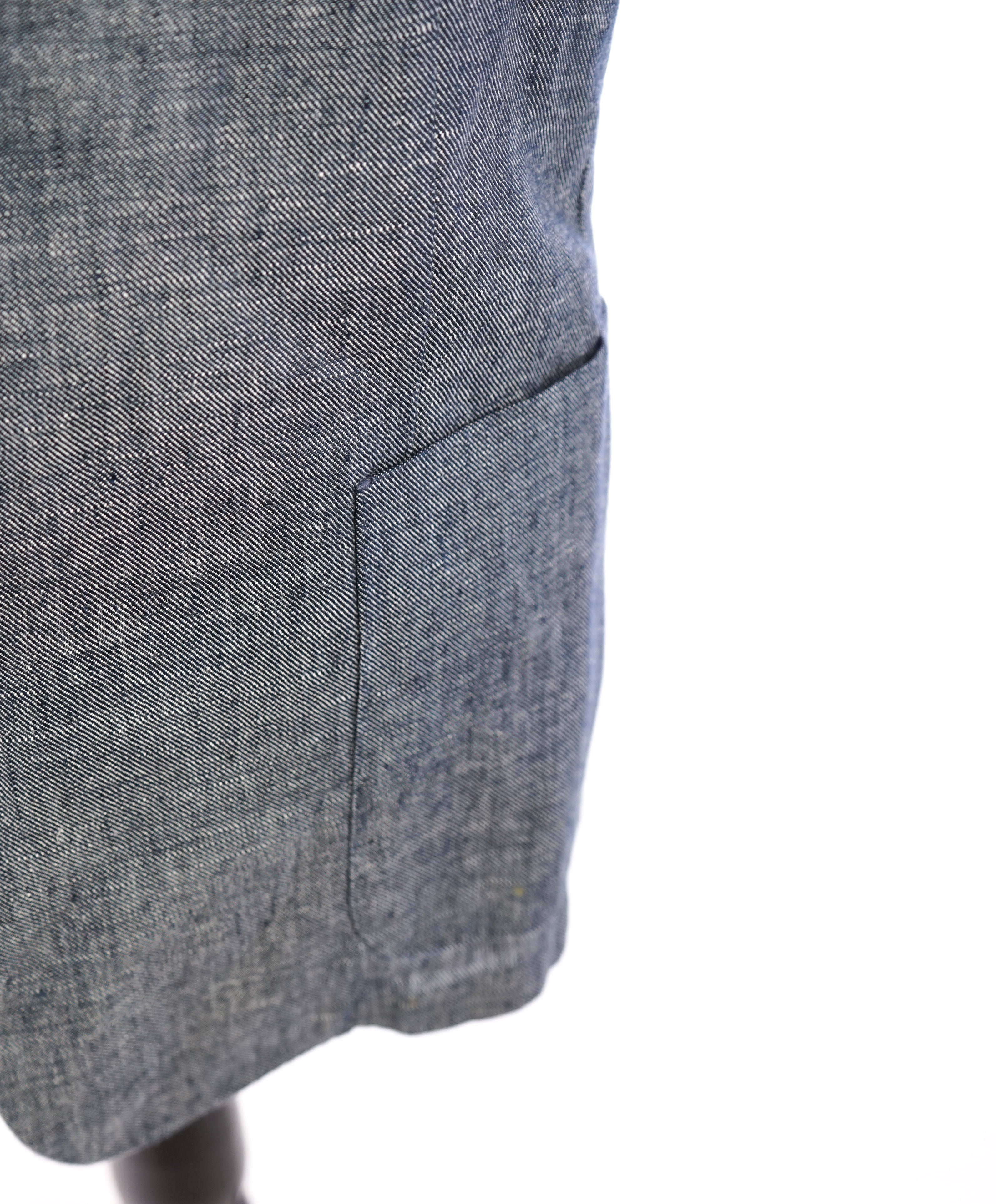 LINUS GERMANY - Pure Linen Blend Summer Light Denim Style Blazer - 42R