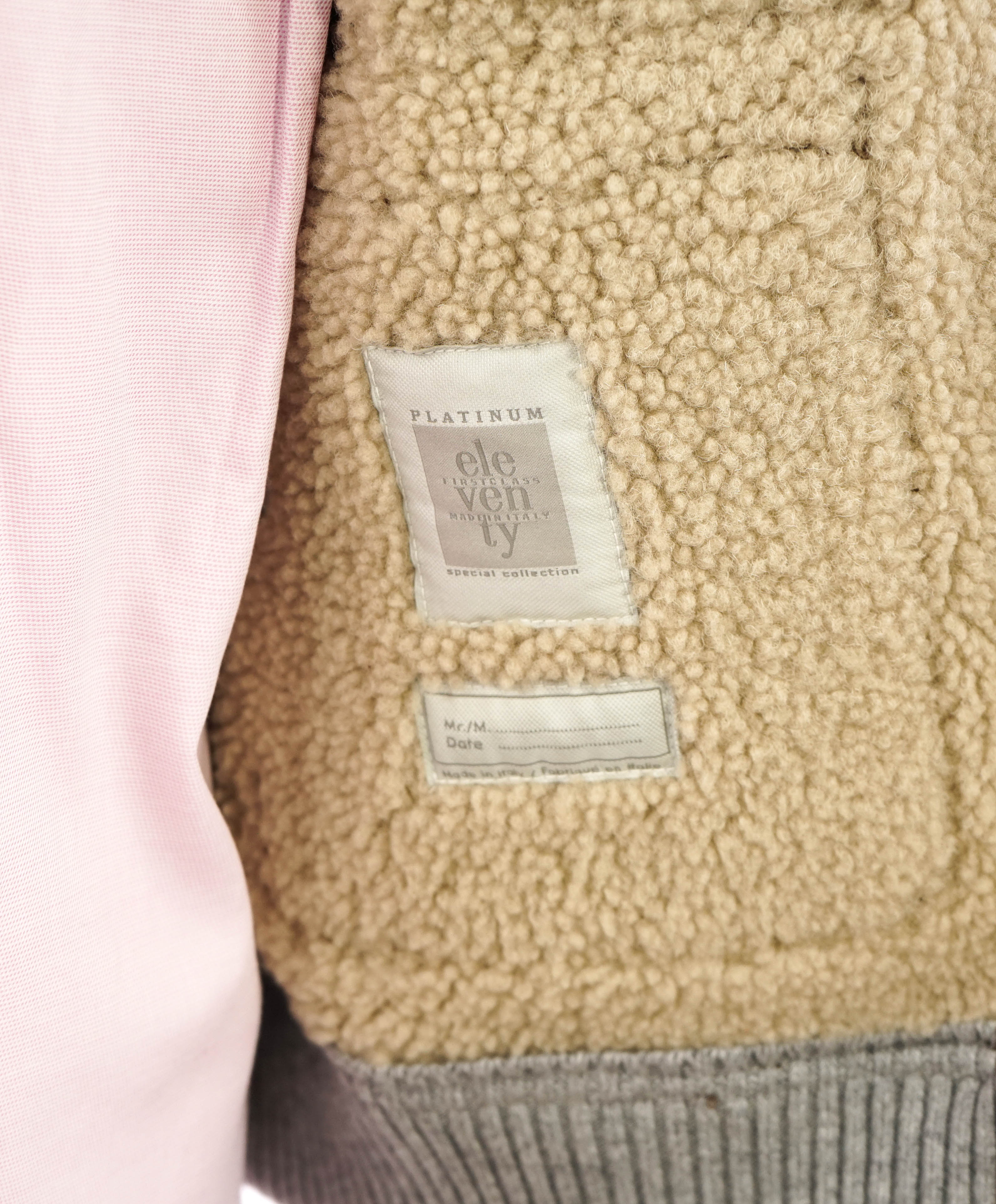 ELEVENTY - SUEDE/ LEATHER/ SHEARLING Aviator/Bomber Jacket (Brunello Cucinelli)- 40US M