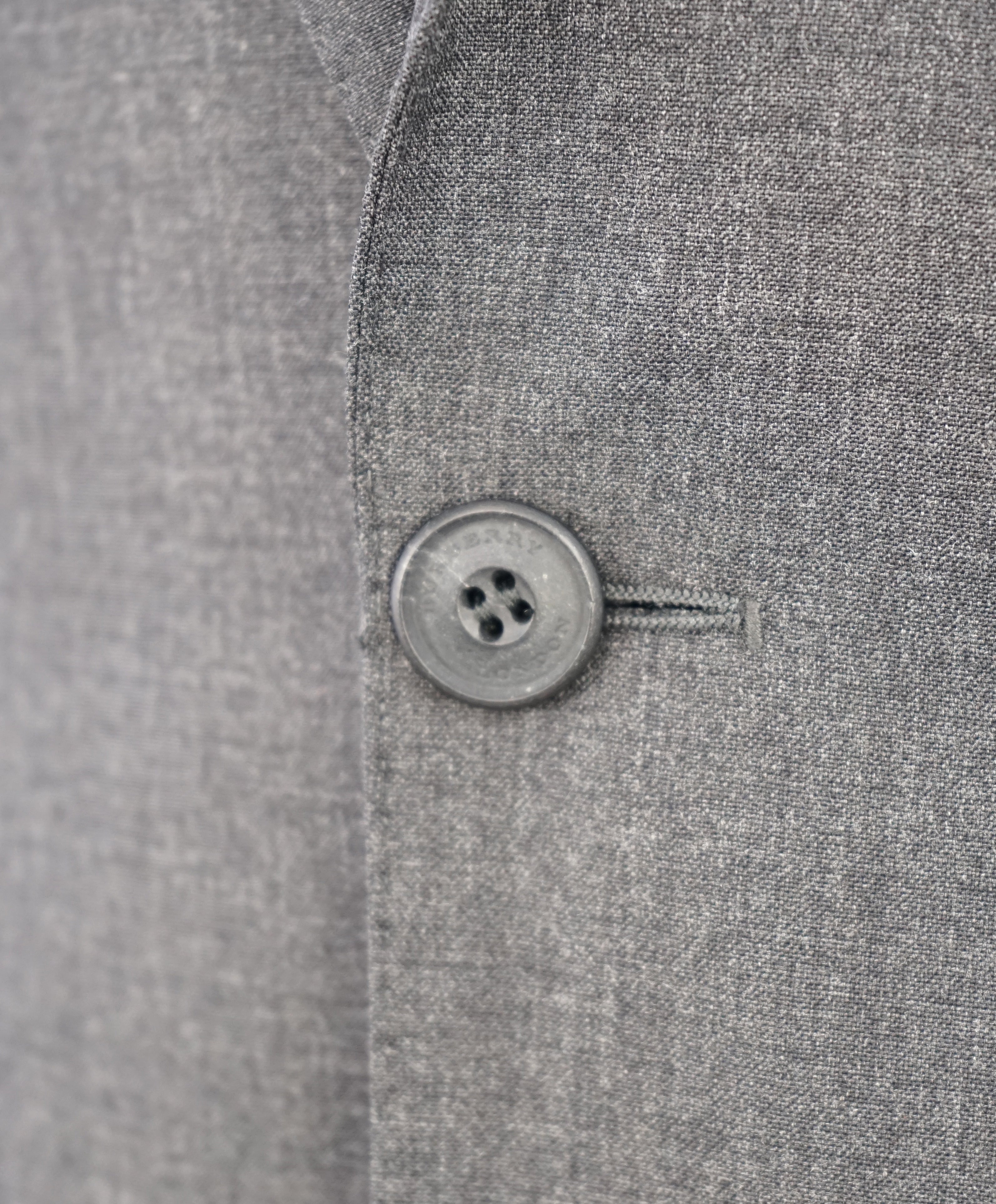BURBERRY LONDON - Made In Italy Wool Gray "MILLBANK" LOGO Suit - 40R