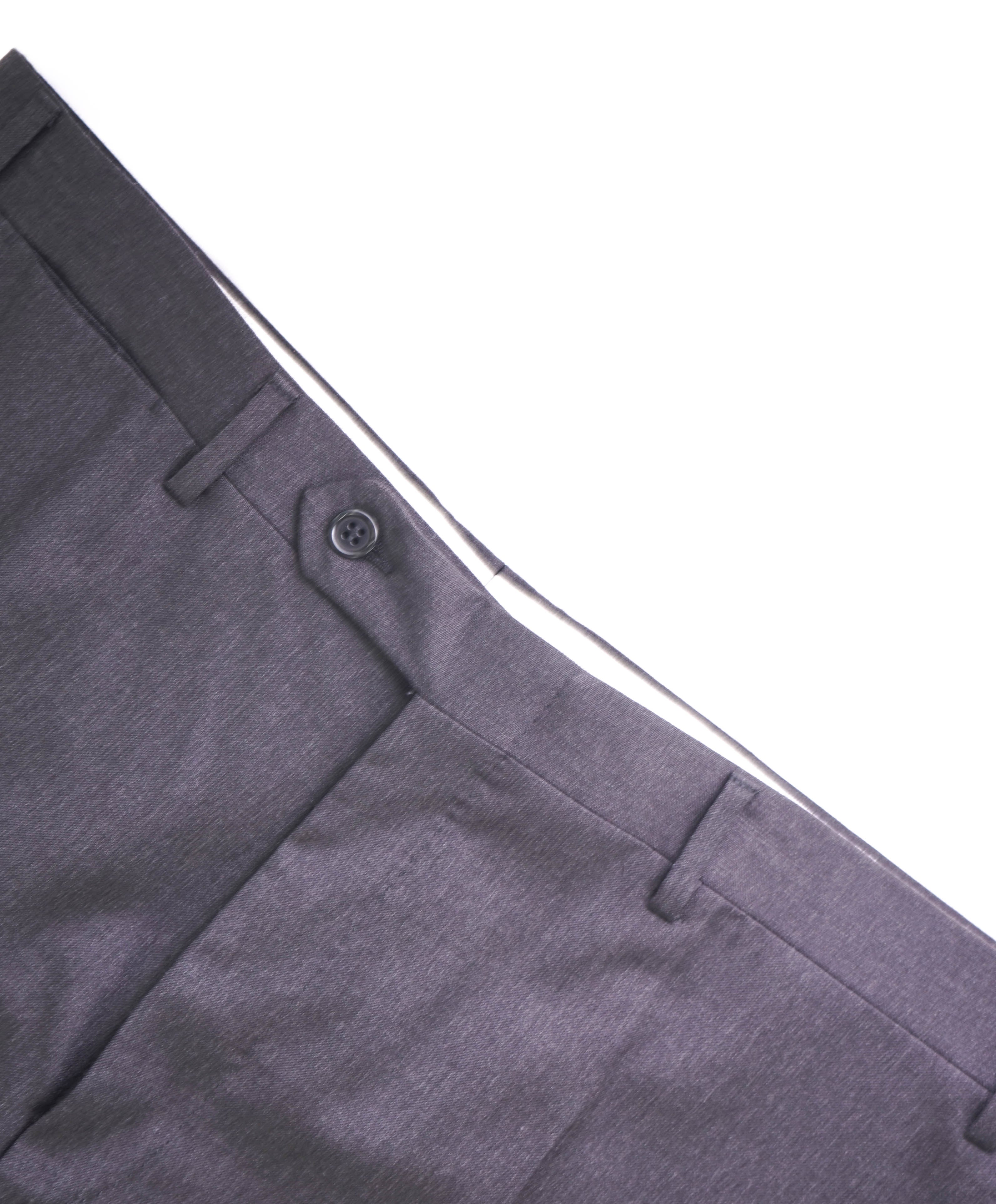 CANALI - Charcoal Gray *CLOSET STAPLE* Wool Flat Front Dress Pants - 35W