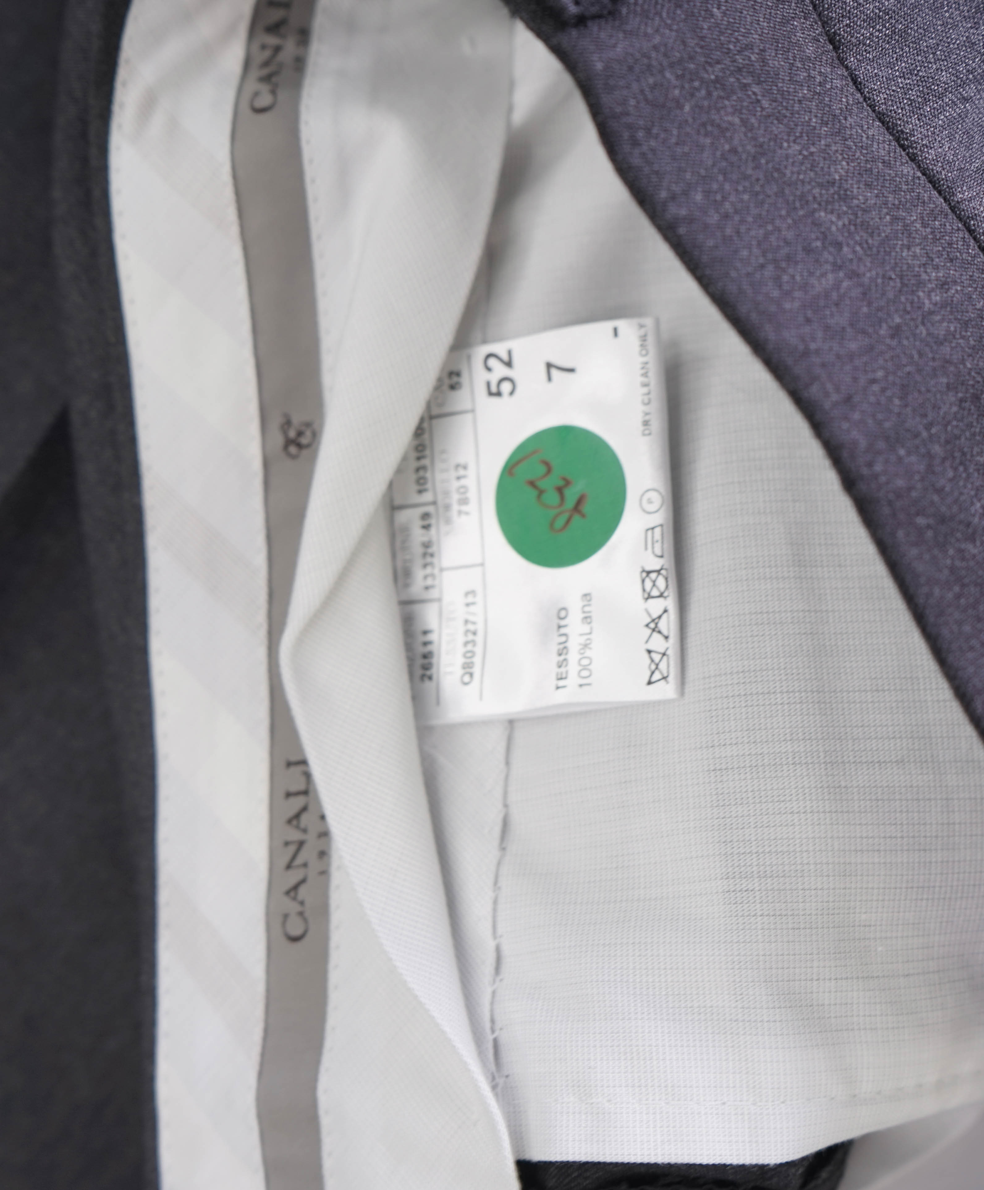 CANALI - Charcoal Gray *CLOSET STAPLE* Wool Flat Front Dress Pants - 35W