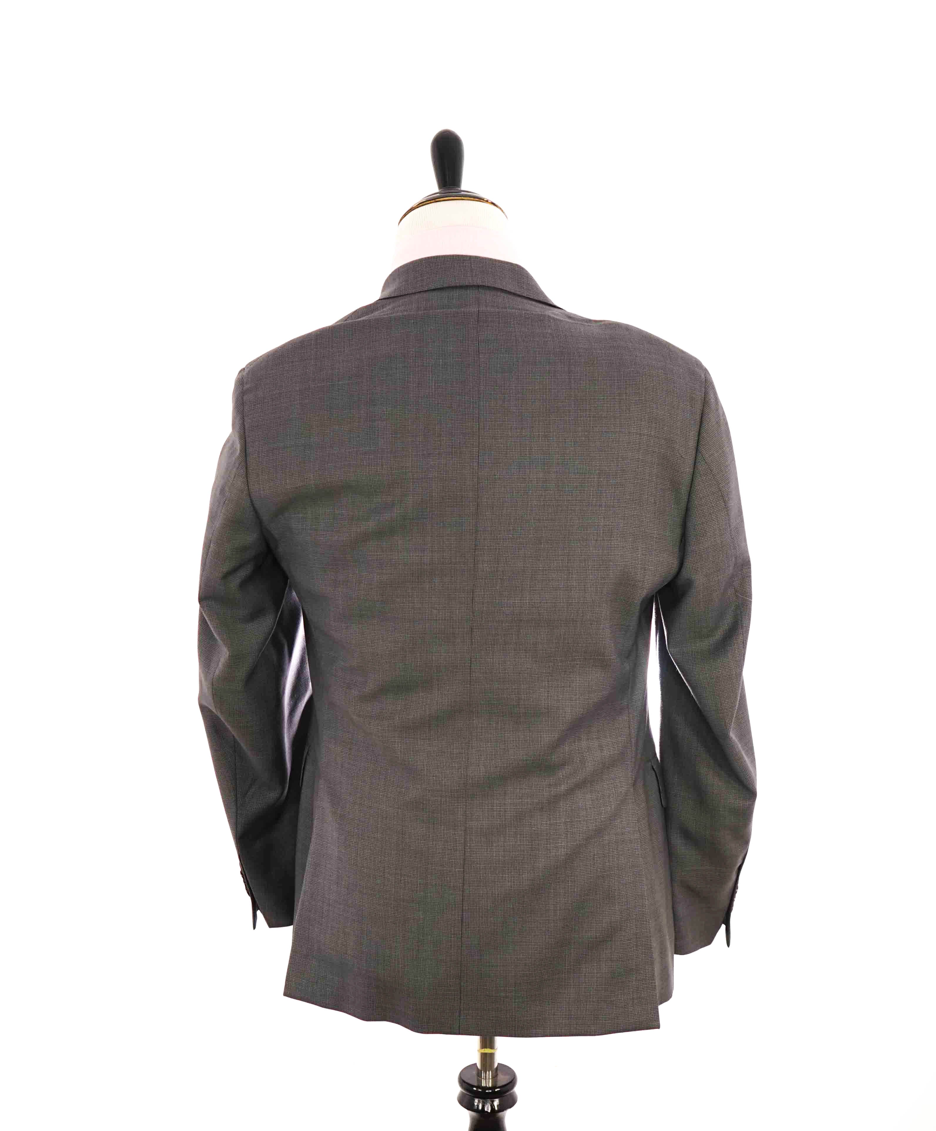 $995 ERMENEGILDO ZEGNA -By SAKS FIFTH AVENUE Gray Check Blazer- 40R