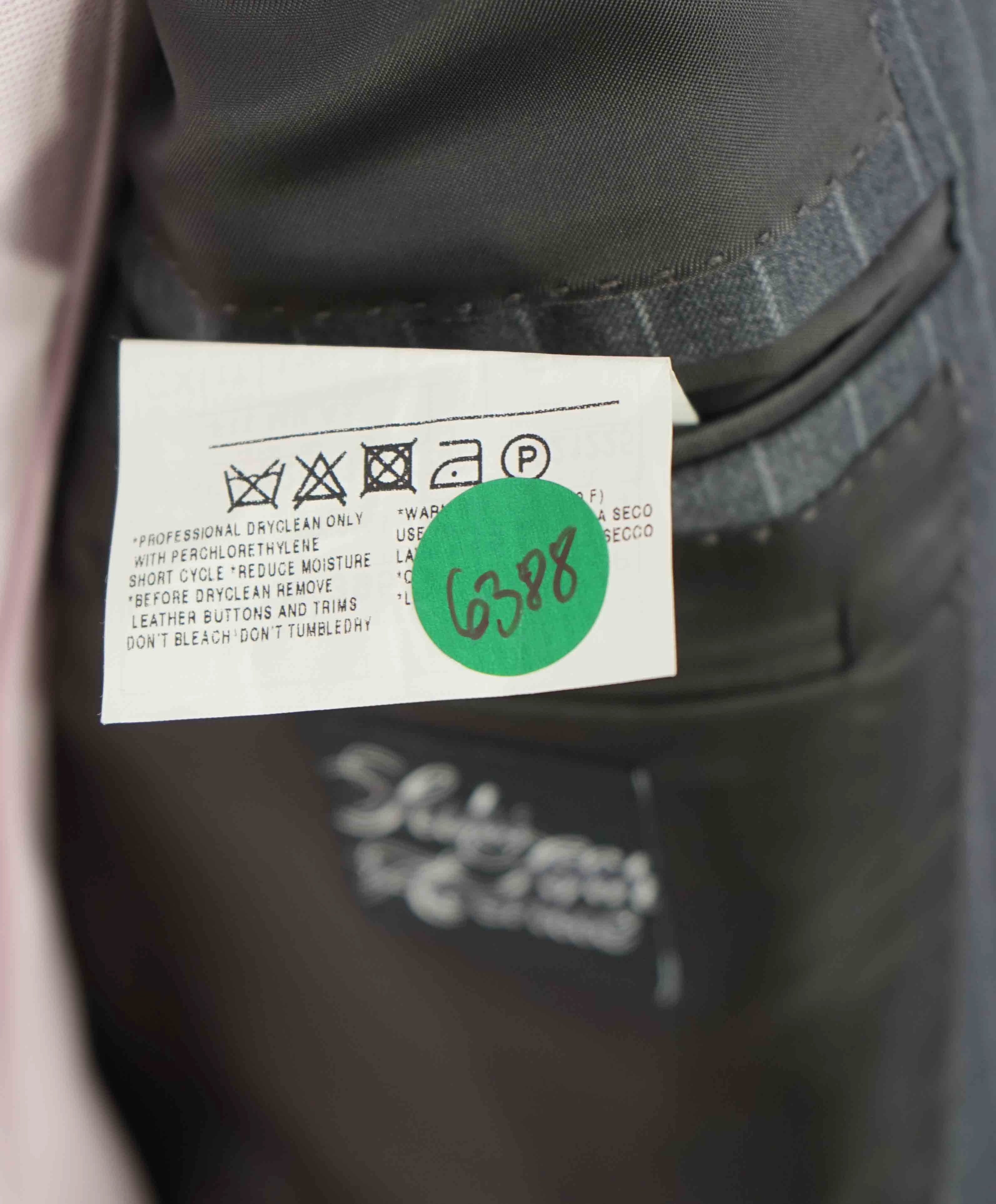 $3,290 ERMENEGILDO ZEGNA- “TORFEO” Gray Wool Stripe Blazer- 46L