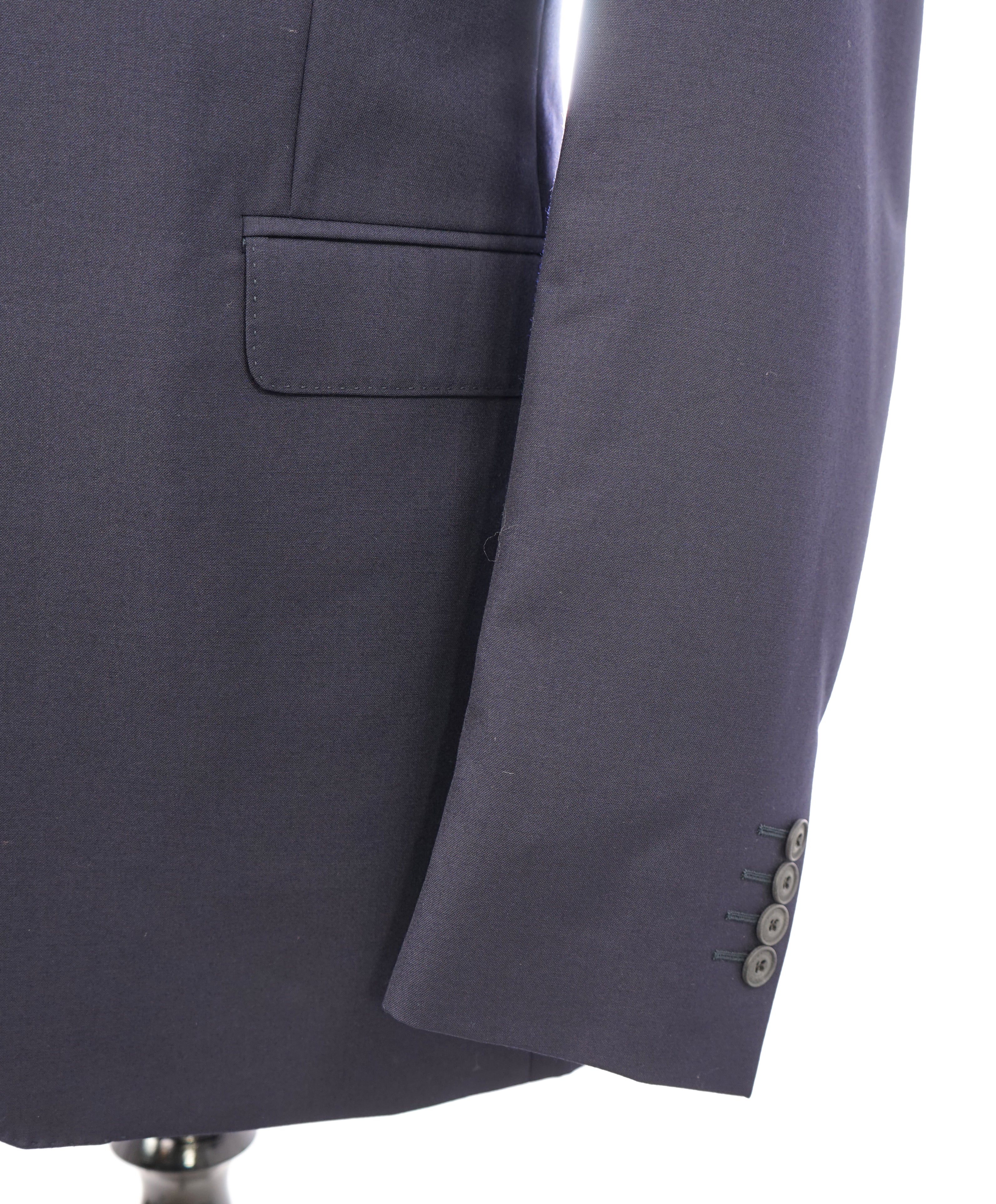 BURBERRY LONDON - Made In Italy Wool Solid Navy "MILBURY" LOGO Suit - 42L