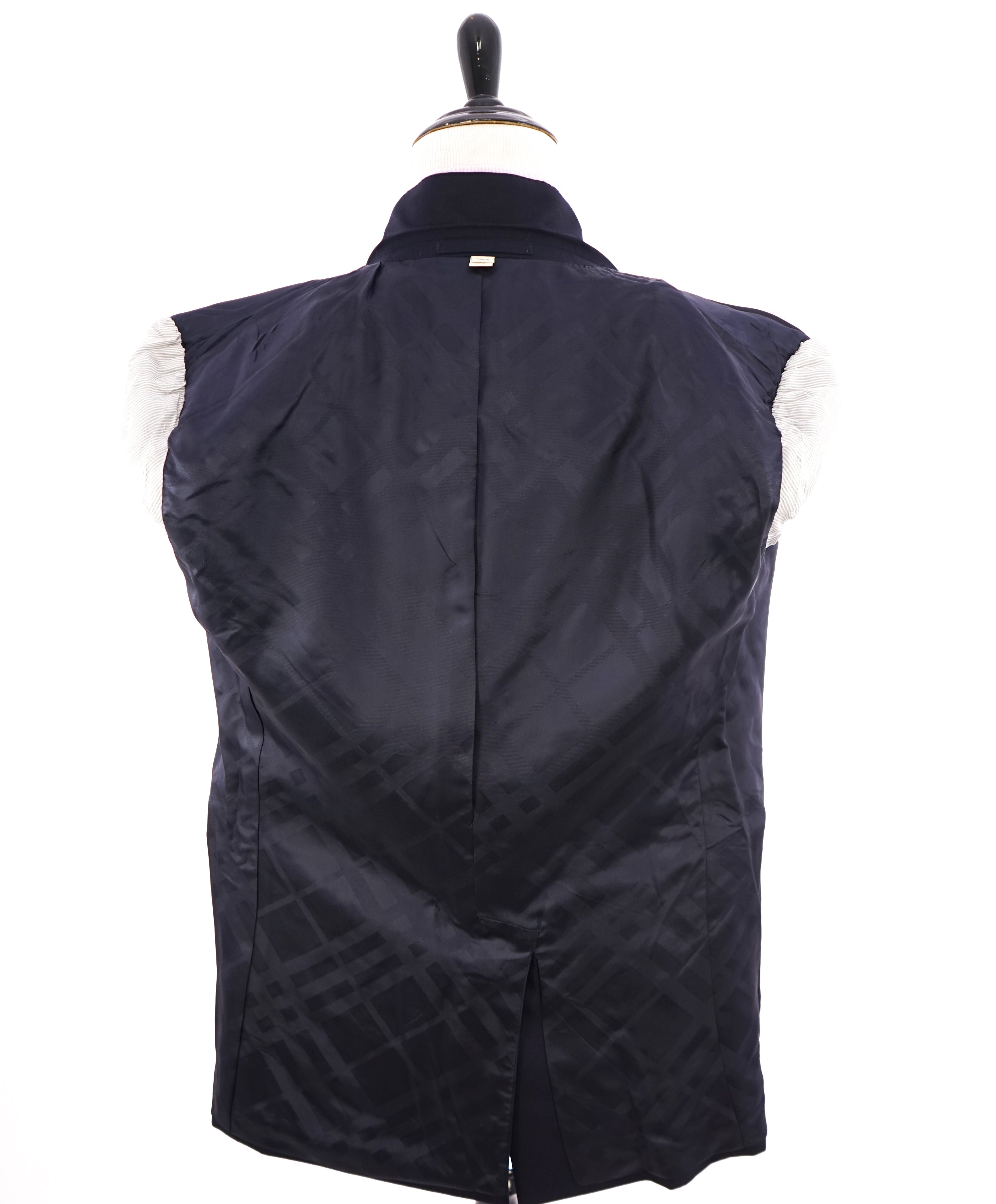 BURBERRY LONDON - Made In Italy Wool Solid Navy "MILBURY" LOGO Suit - 42L