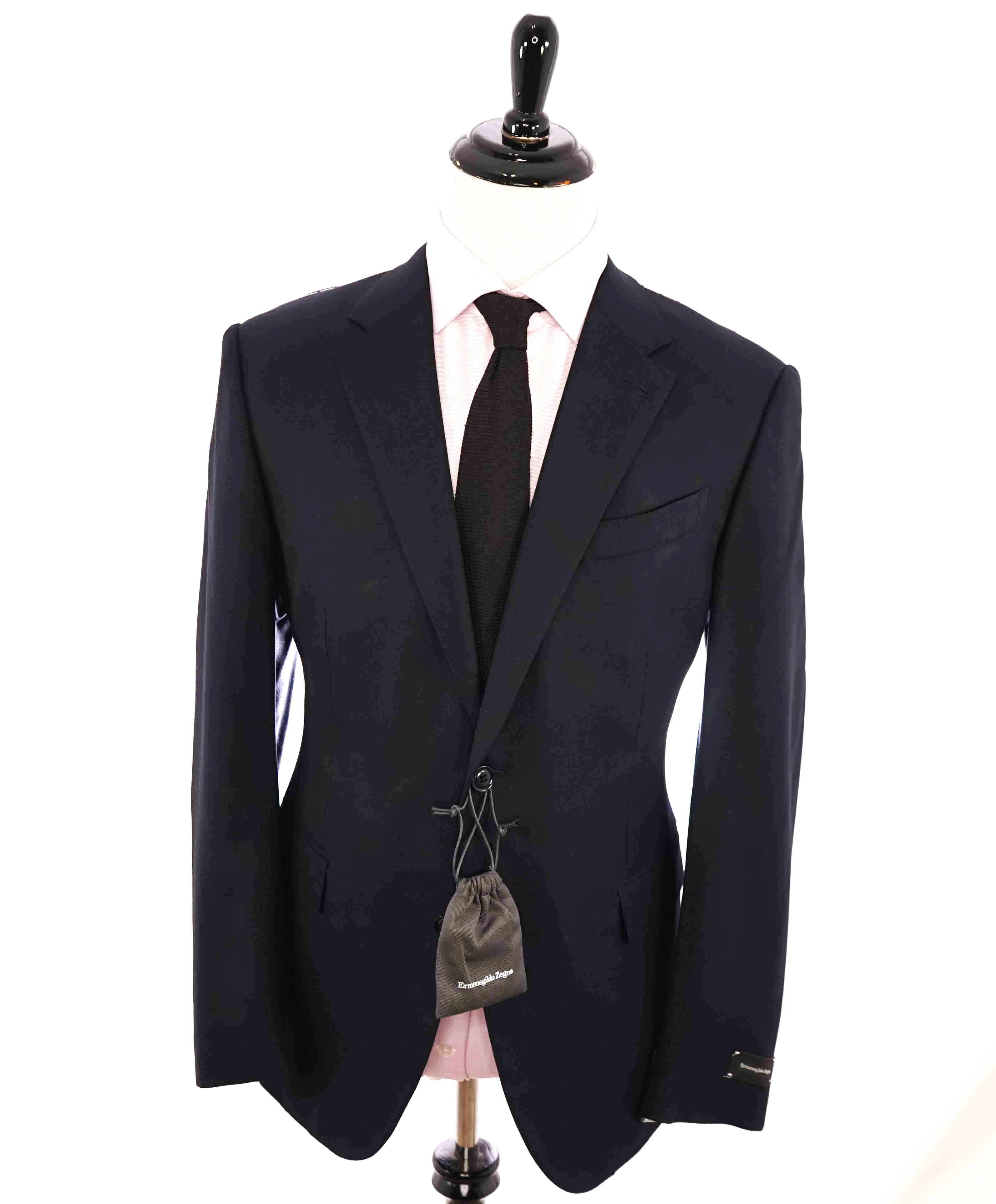 $3,295 ERMENEGILDO ZEGNA - "TROFEO COMFORT" Blue 10 POCKET Blazer - 44R