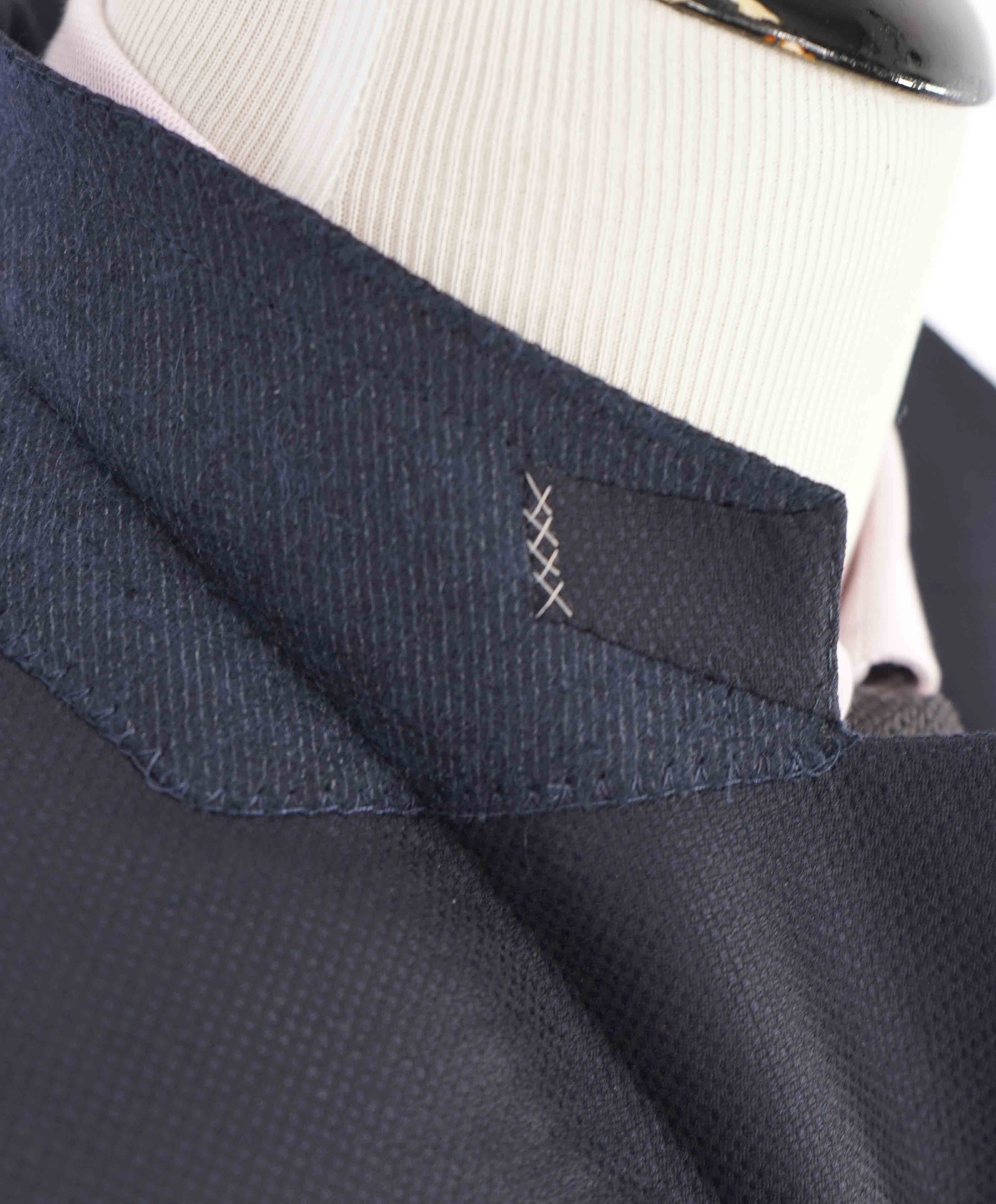 $3,295 ERMENEGILDO ZEGNA - "TROFEO COMFORT" Blue 10 POCKET Blazer - 44R