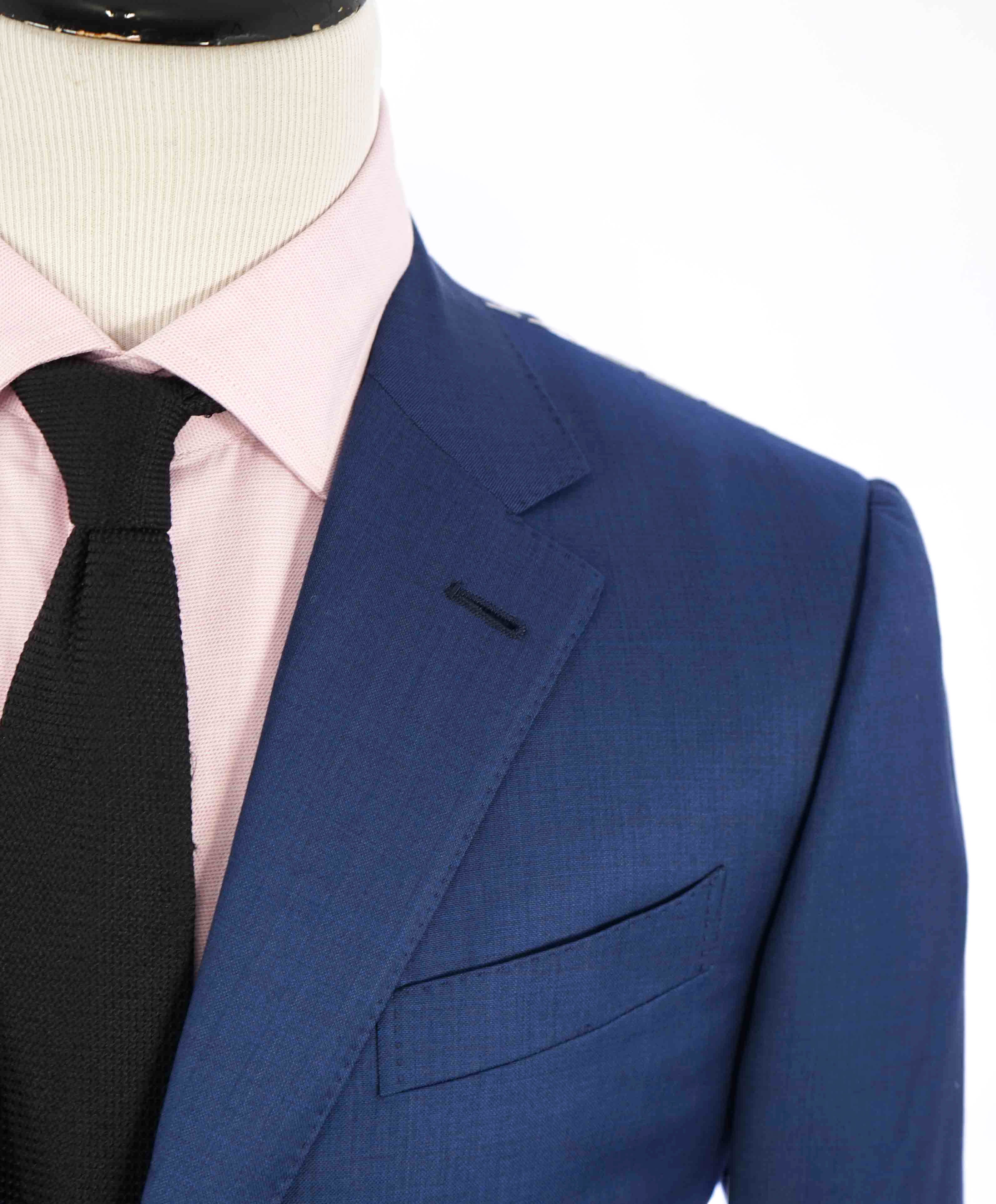 $3,290 ERMENEGILDO ZEGNA- “TORFEO” Bold Blue Birdseye Blazer- 42R