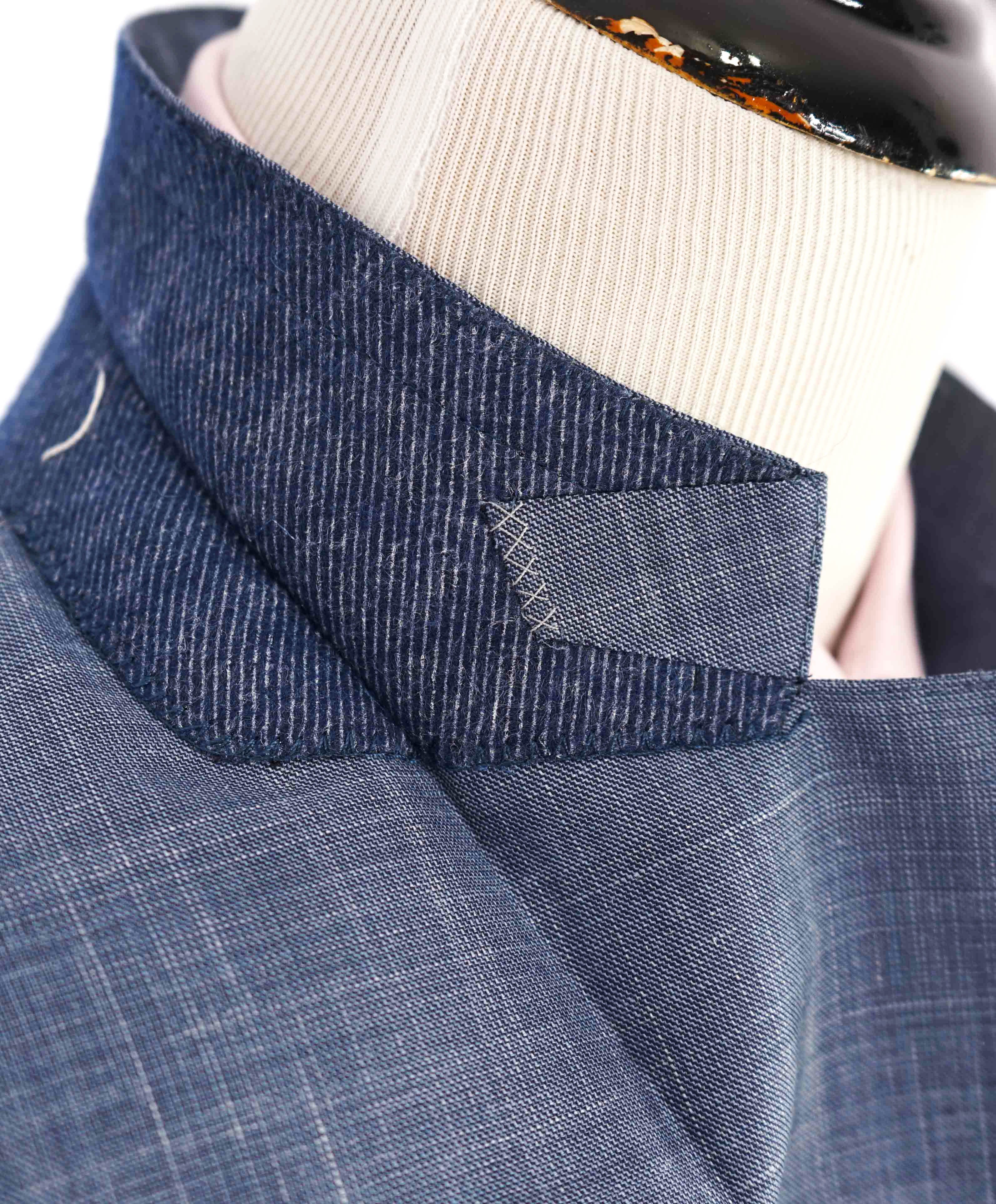 $3,290 ERMENEGILDO ZEGNA- “TORFEO SUMMER” Baby Blue W/SLK/L Blazer- 40R