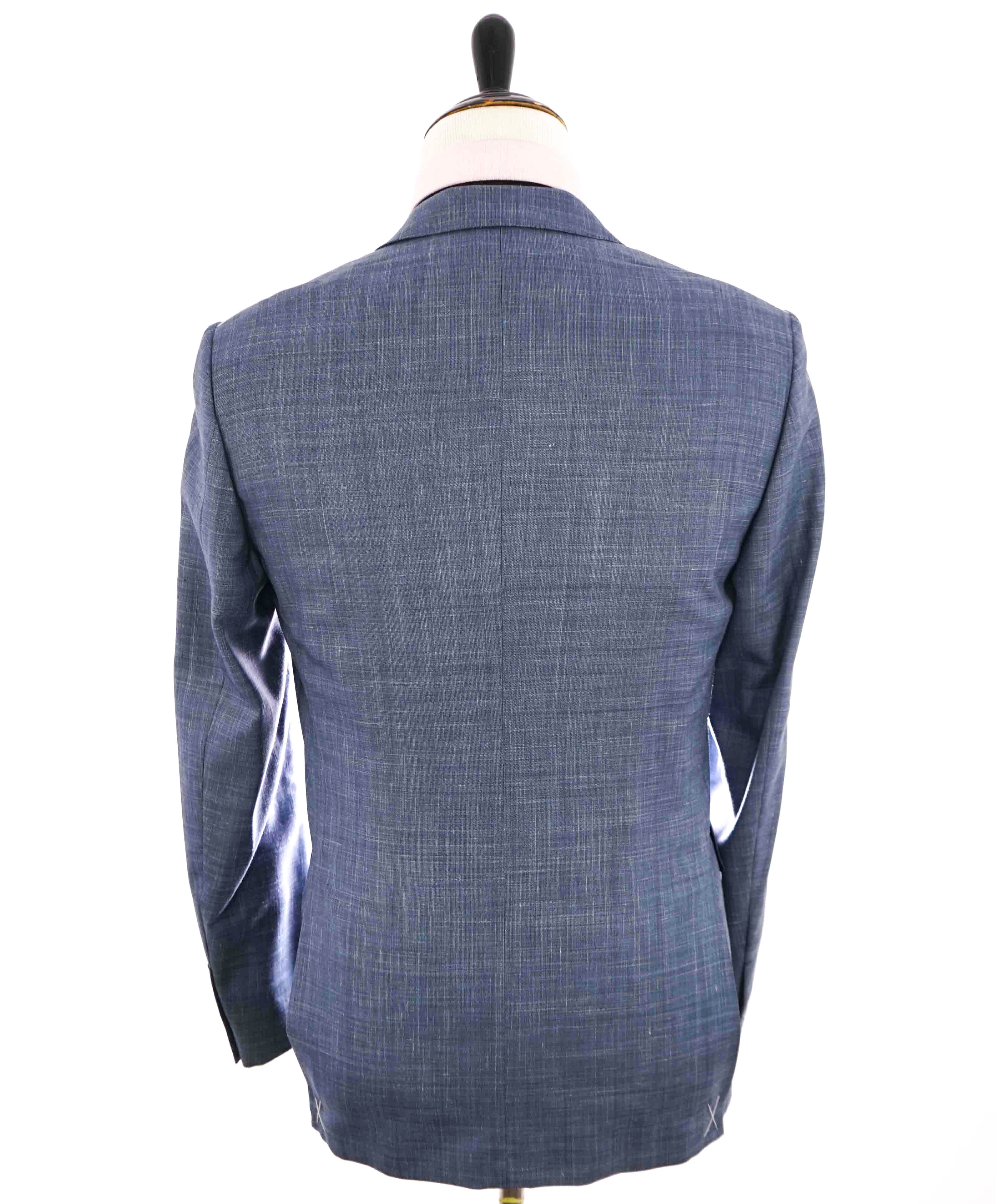 $3,290 ERMENEGILDO ZEGNA- “TORFEO SUMMER” Baby Blue W/SLK/L Blazer- 40R