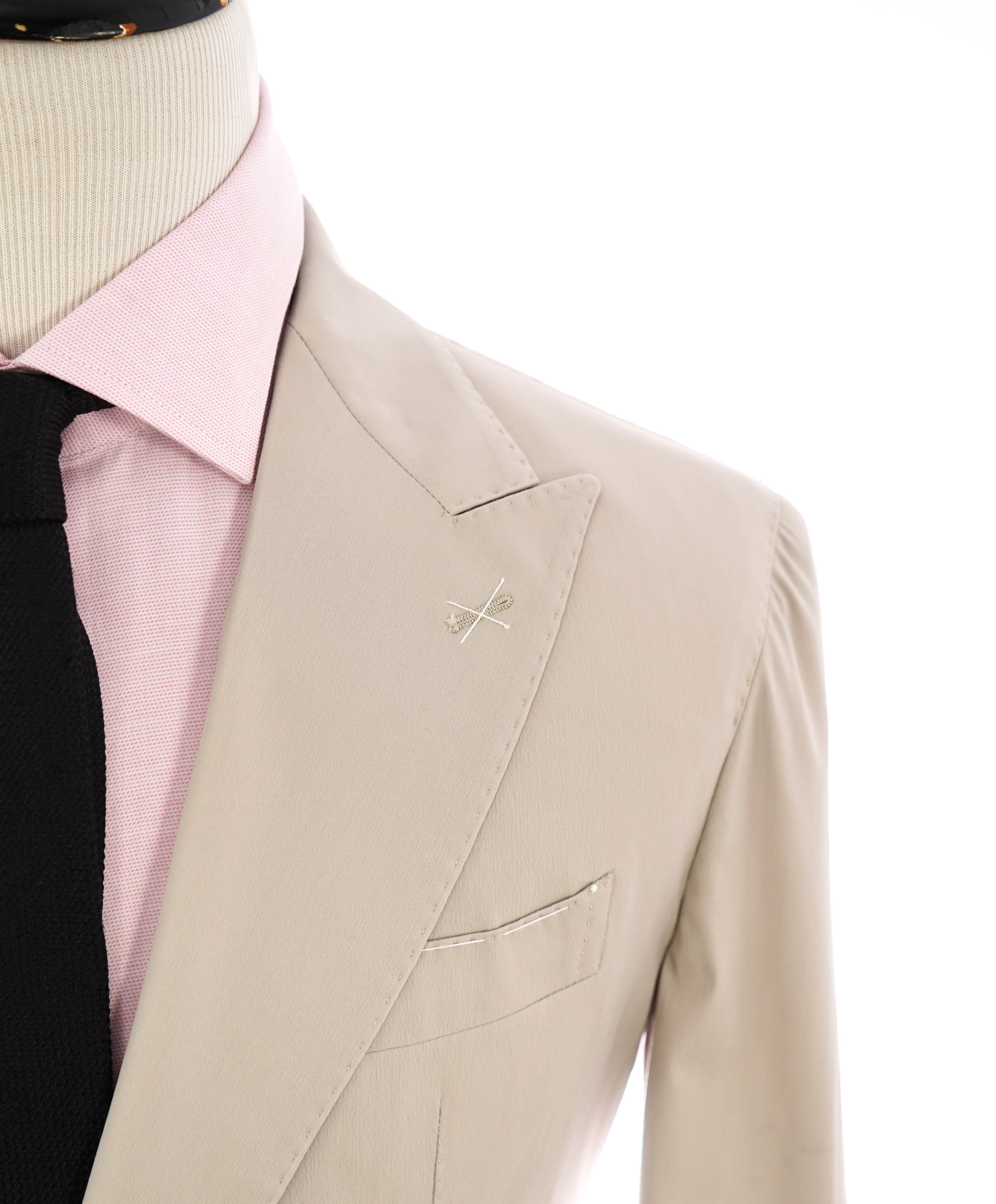 ELEVENTY - By LORO PIANA Wool/Spandex Performance Beige Blazer - 40 (50 EU)