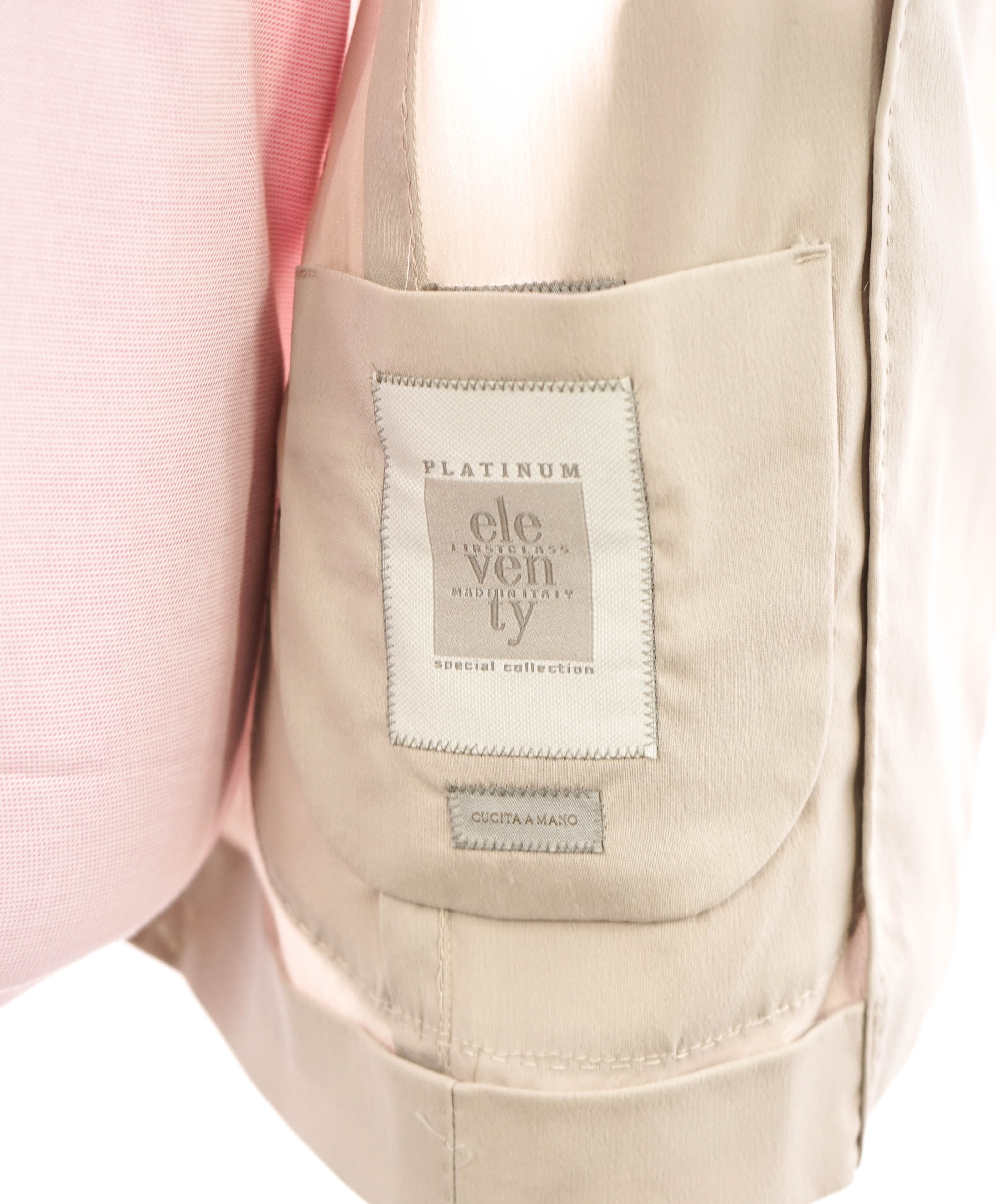 ELEVENTY - By LORO PIANA Wool/Spandex Performance Beige Blazer - 40 (50 EU)