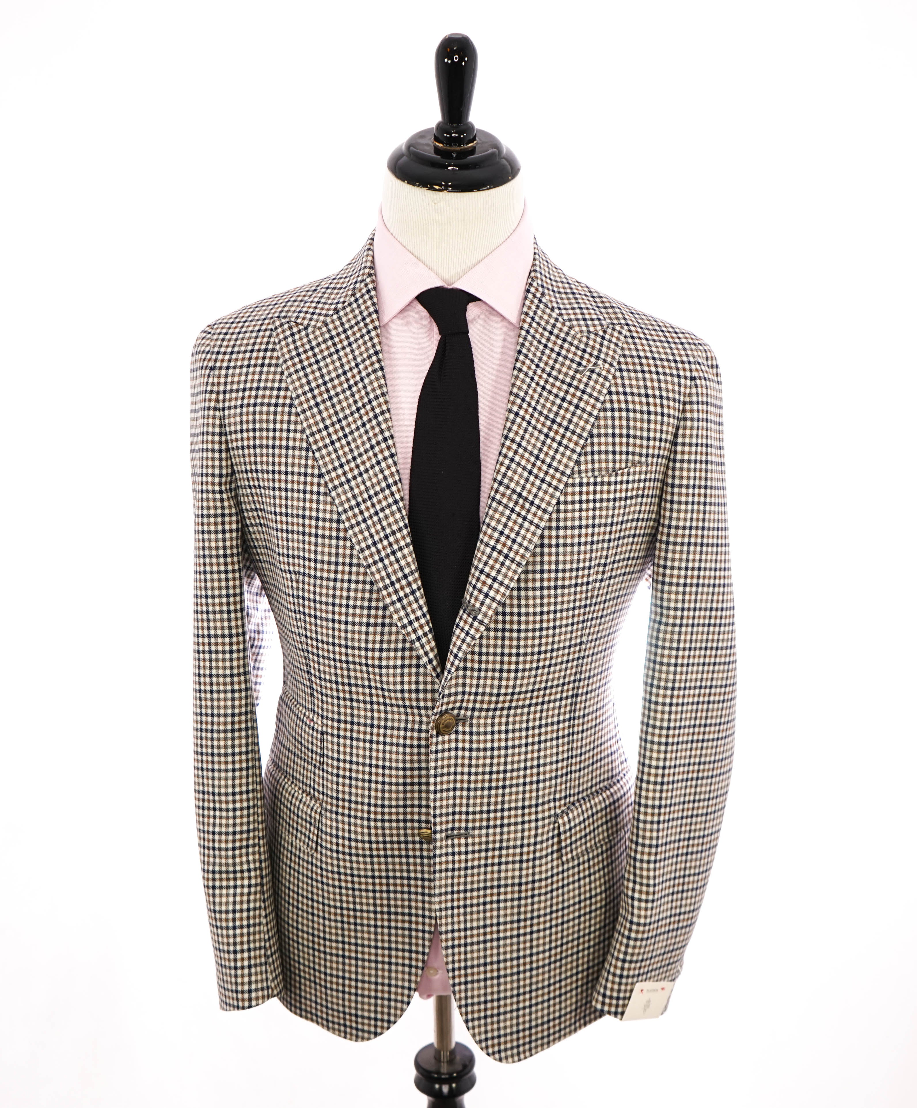 ELEVENTY - By ERMENEGILDO ZEGNA *OASI WOOL & SILK* Check Blazer - 40 (50 EU)
