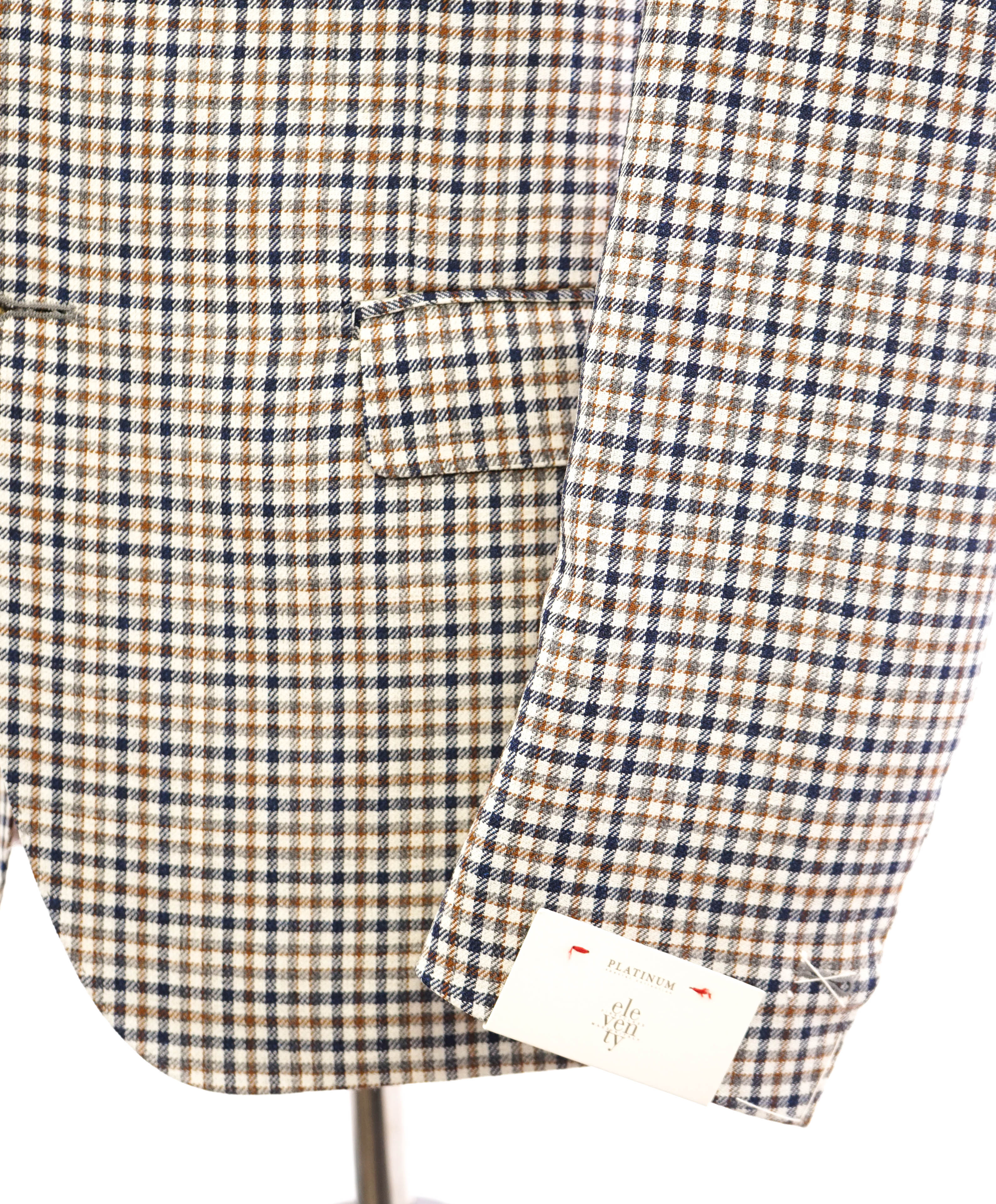ELEVENTY - By ERMENEGILDO ZEGNA *OASI WOOL & SILK* Check Blazer - 40 (50 EU)