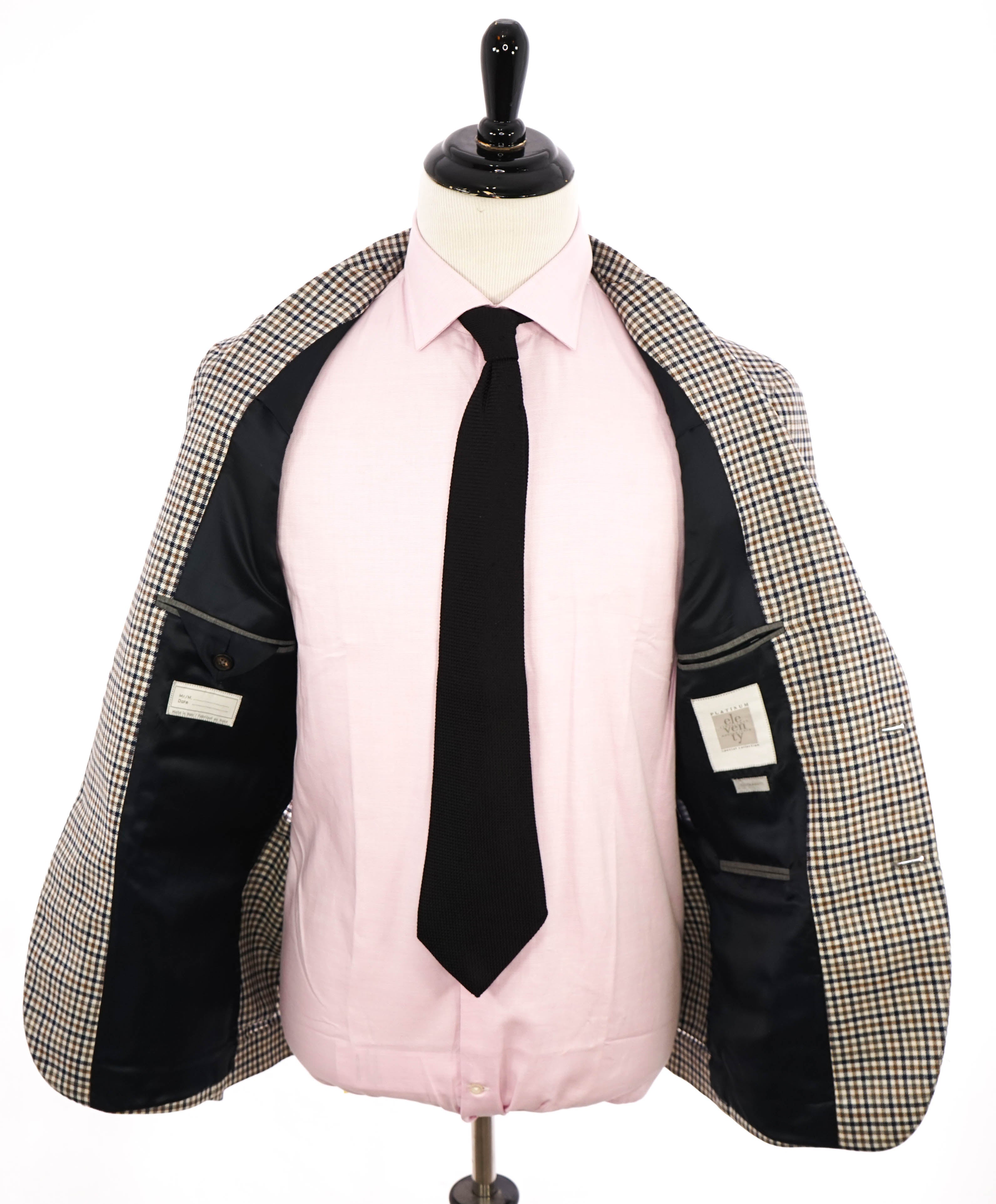 ELEVENTY - By ERMENEGILDO ZEGNA *OASI WOOL & SILK* Check Blazer - 40 (50 EU)