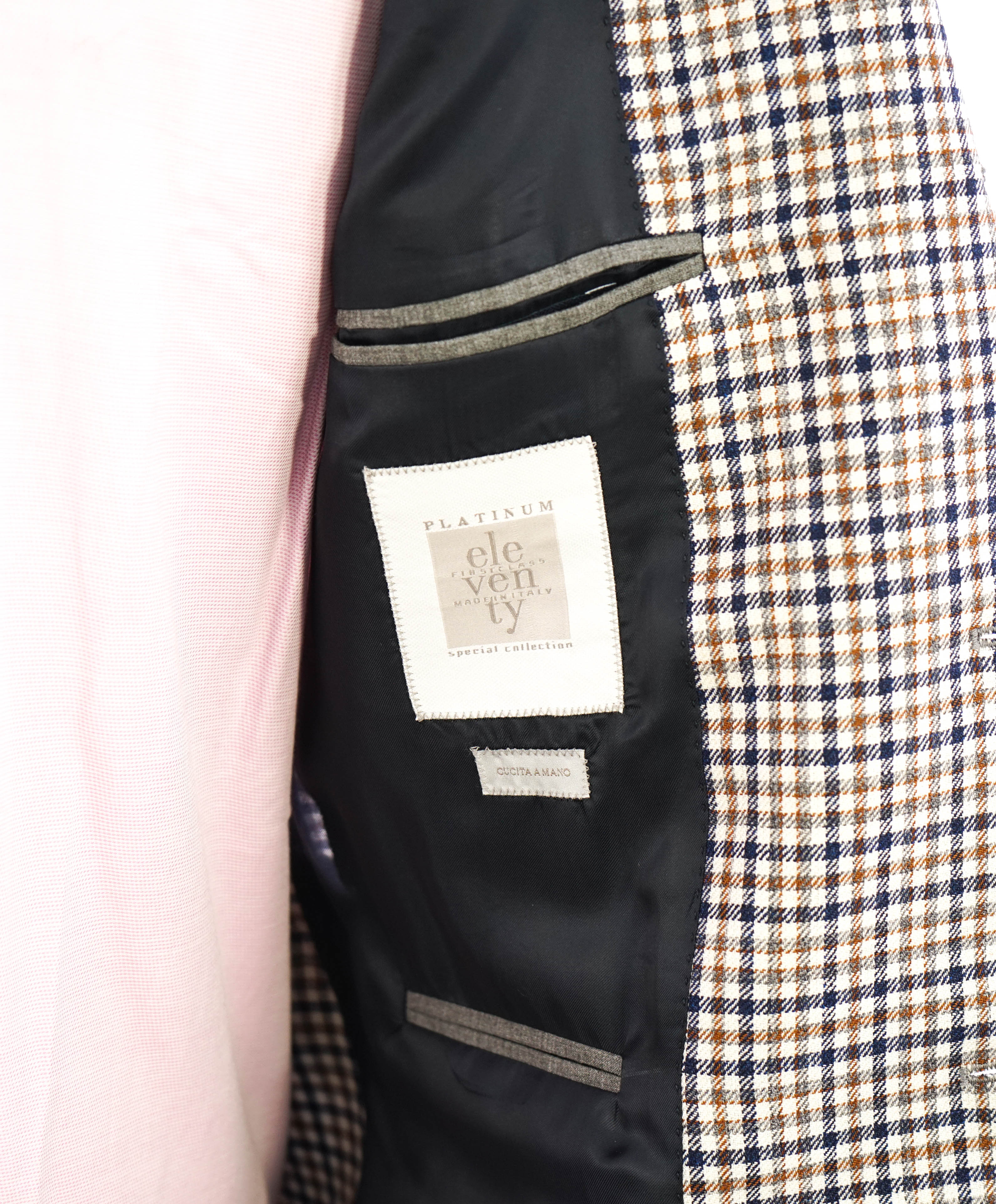 ELEVENTY - By ERMENEGILDO ZEGNA *OASI WOOL & SILK* Check Blazer - 40 (50 EU)