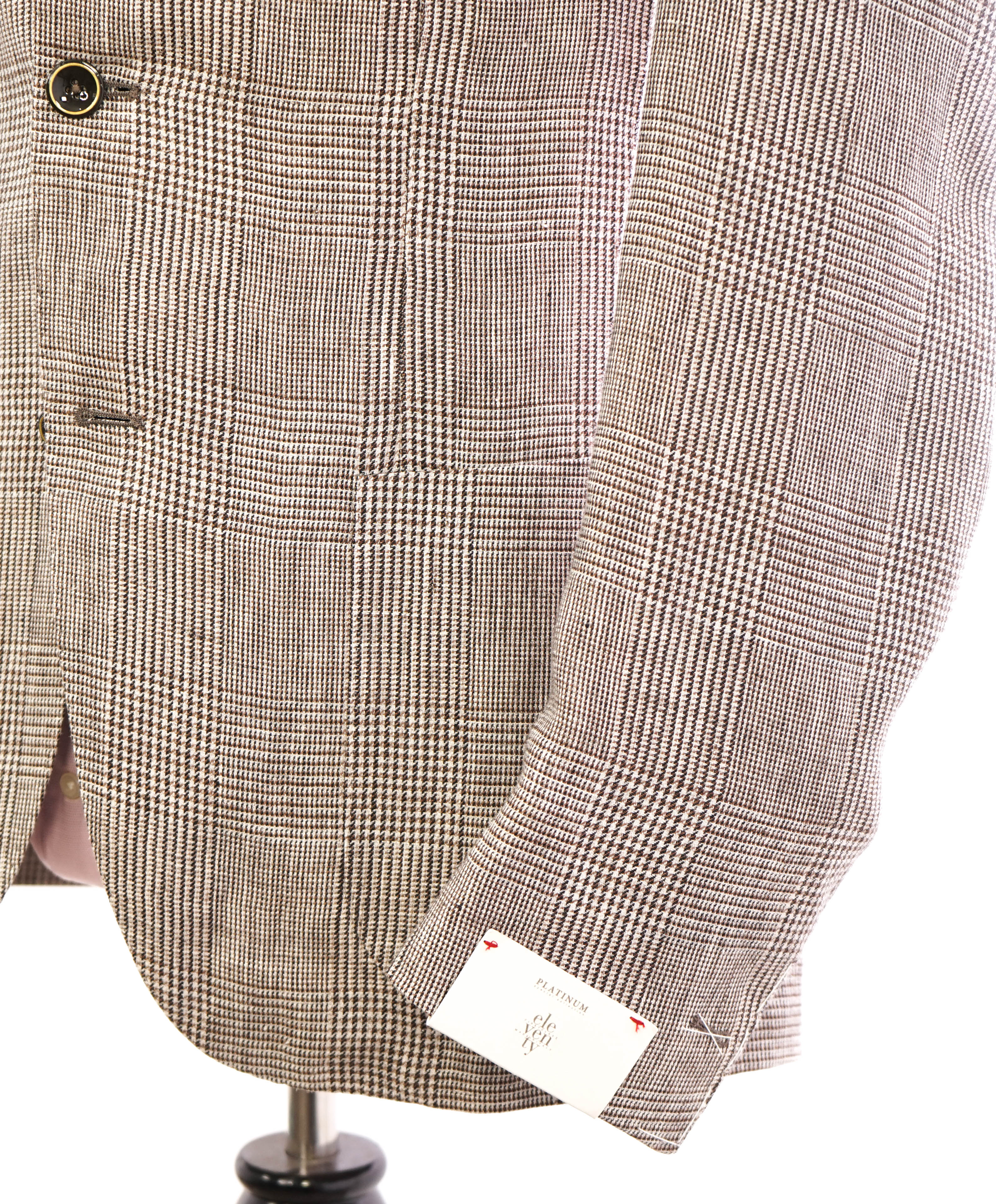 ELEVENTY - Prince Of Wales Check *PURE LINEN* Blazer - 42US (52 EU)