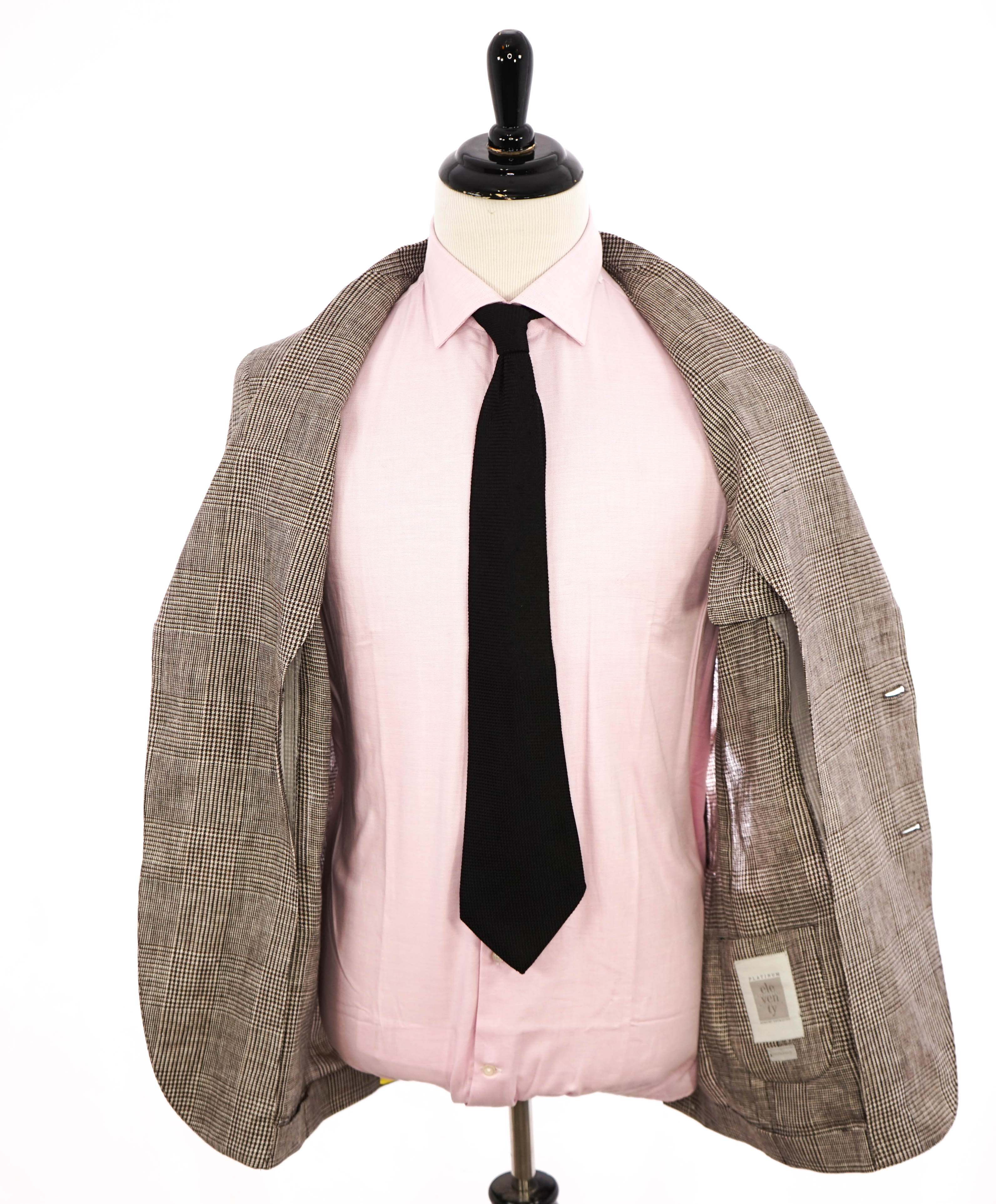ELEVENTY - Prince Of Wales Check *PURE LINEN* Blazer - 42US (52 EU)