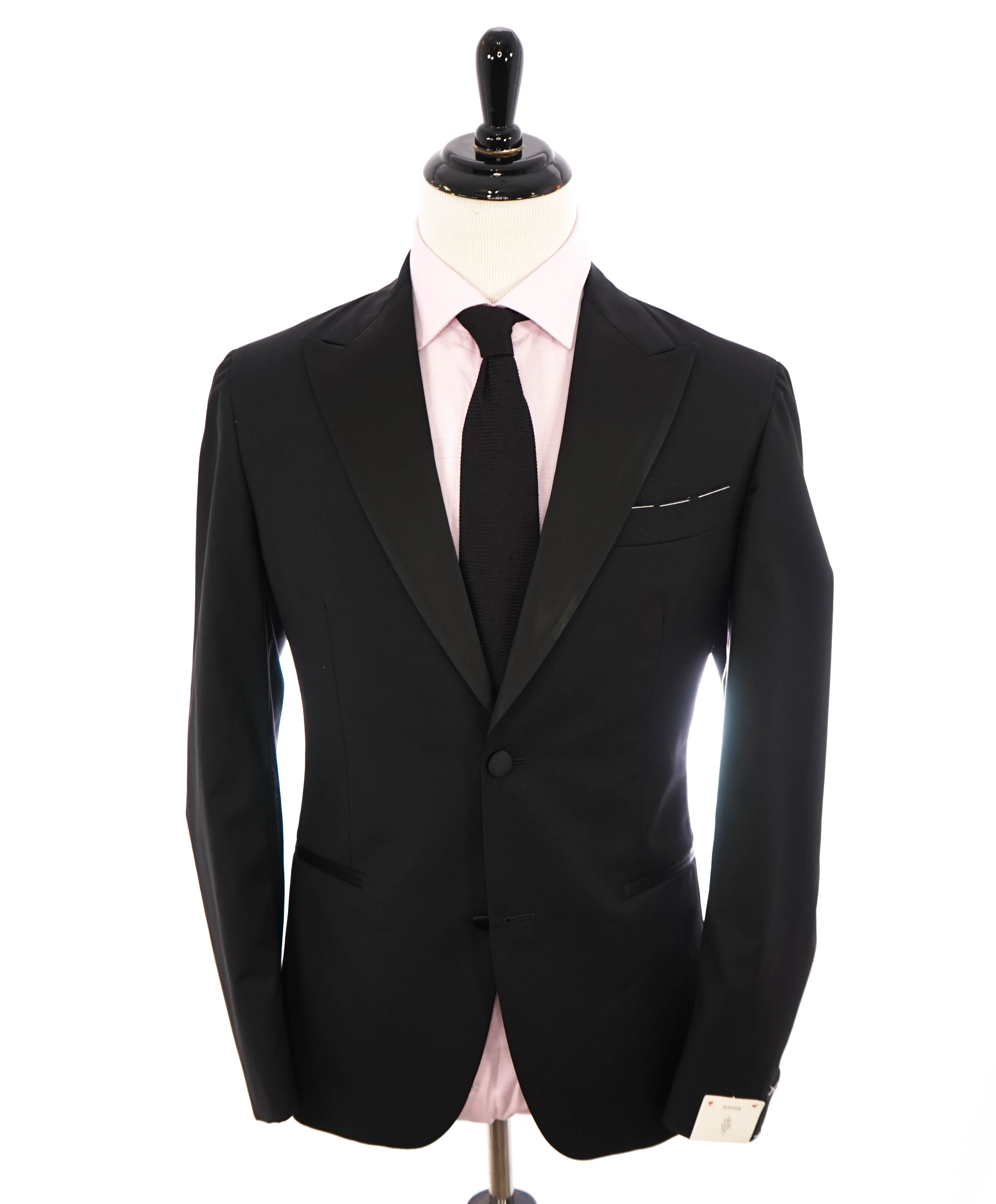 ELEVENTY - By LORO PIANA "ZELANDER" Black Peak Lapel Tuxedo - 40 (50 EU)