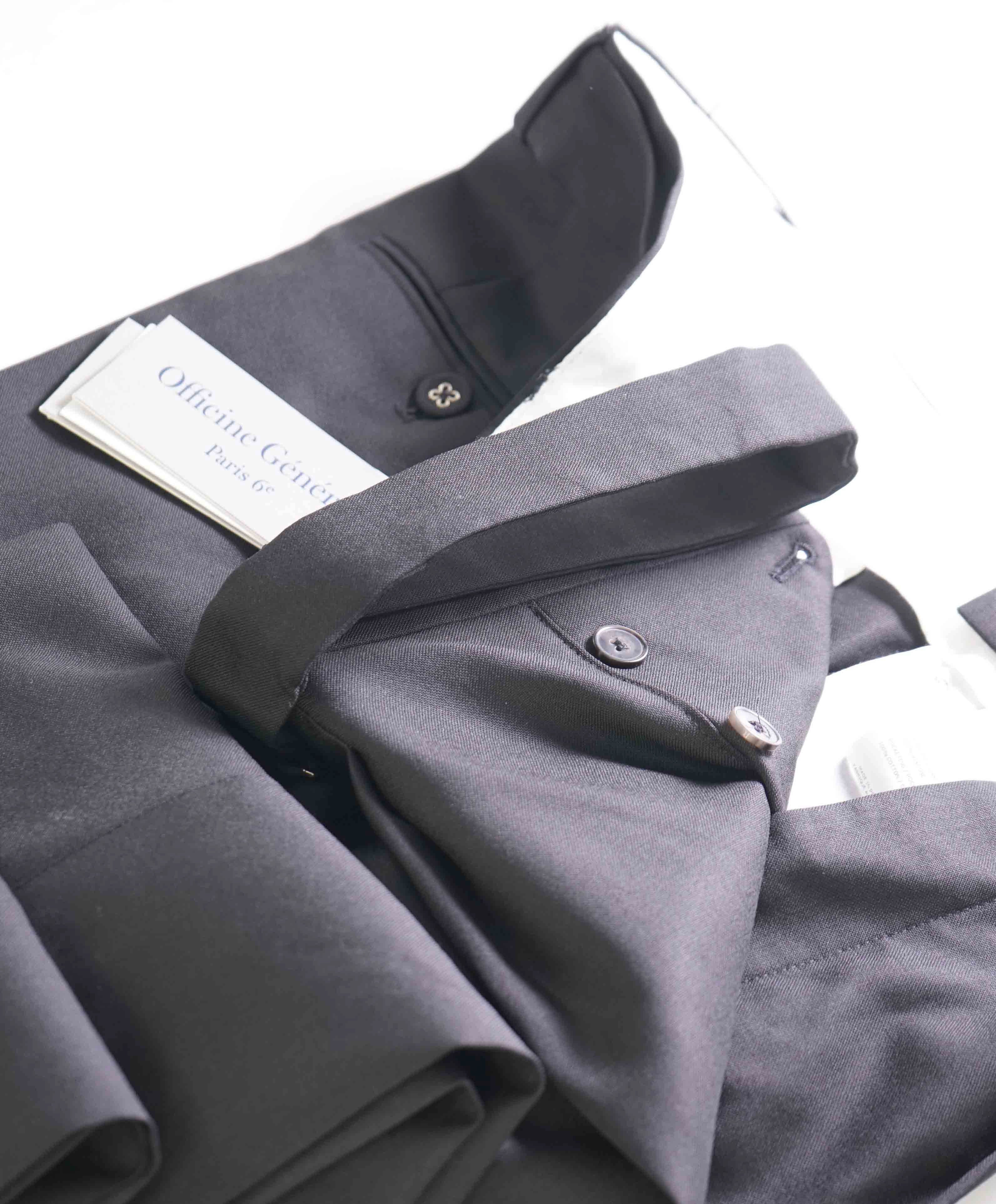 $435 OFFICINE GENERALE - Luigi Pleated Wool Dress Pants - 32W