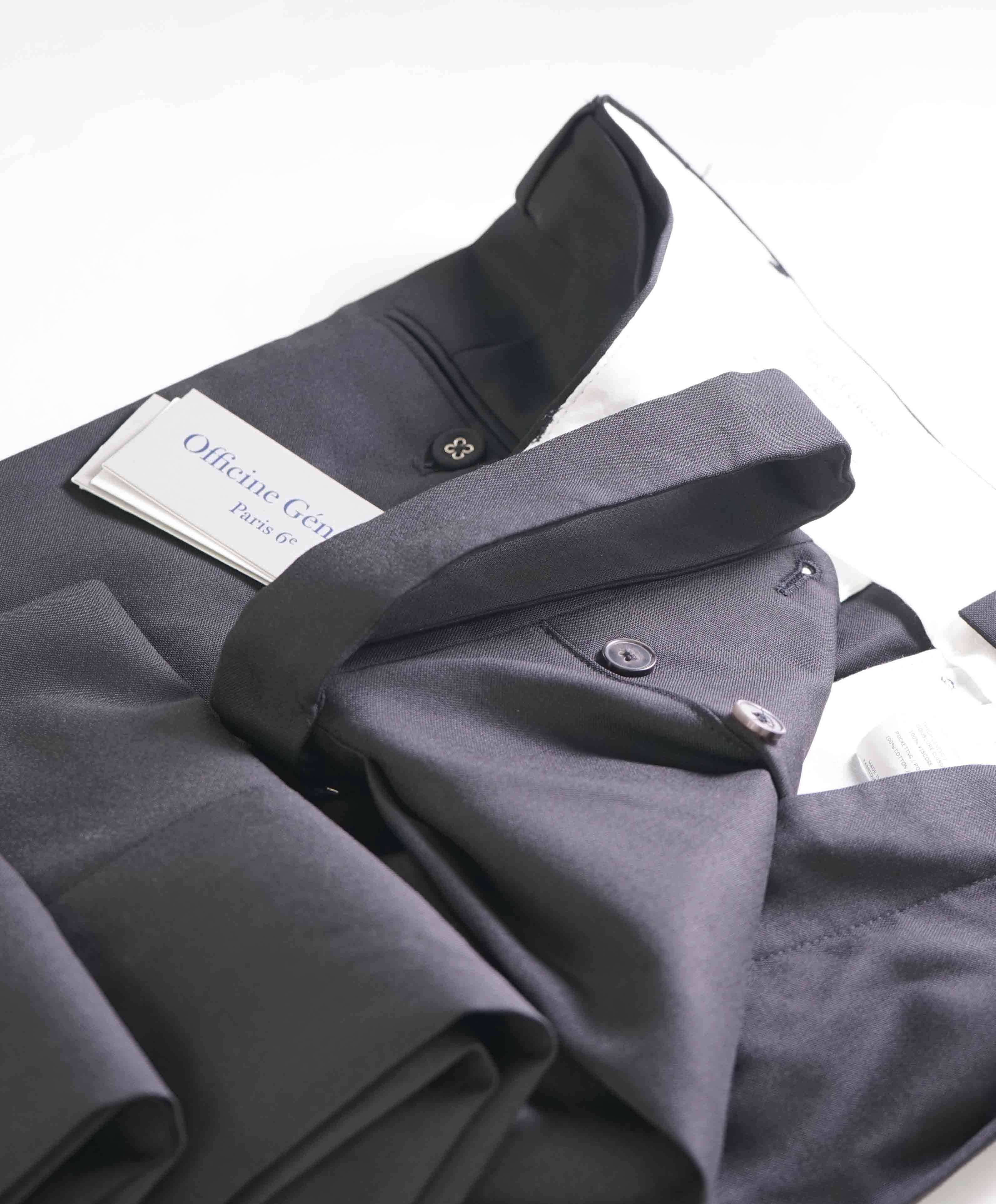 $435 OFFICINE GENERALE - Luigi Pleated Wool Dress Pants - 32W