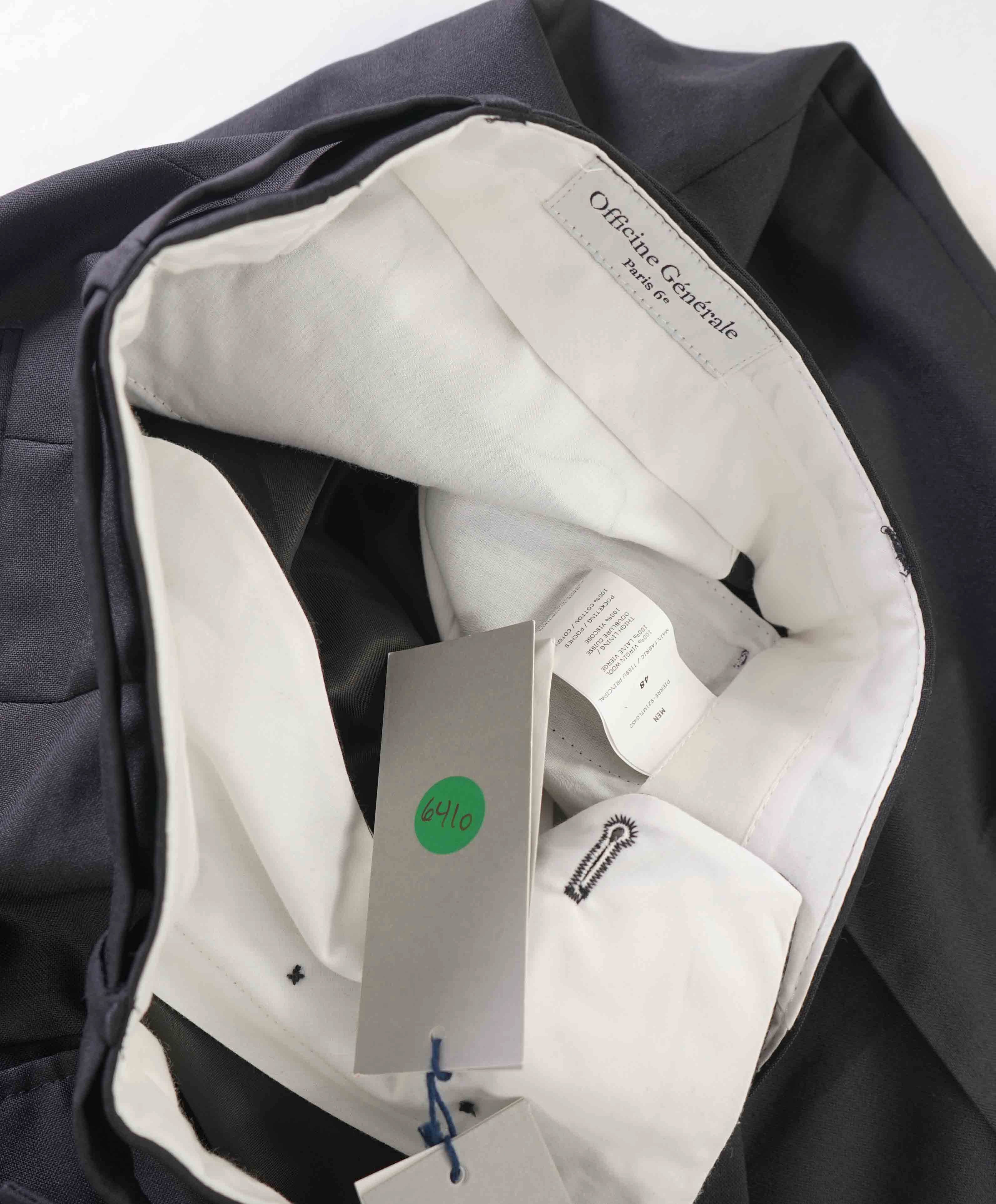 $435 OFFICINE GENERALE - Luigi Pleated Wool Dress Pants - 32W