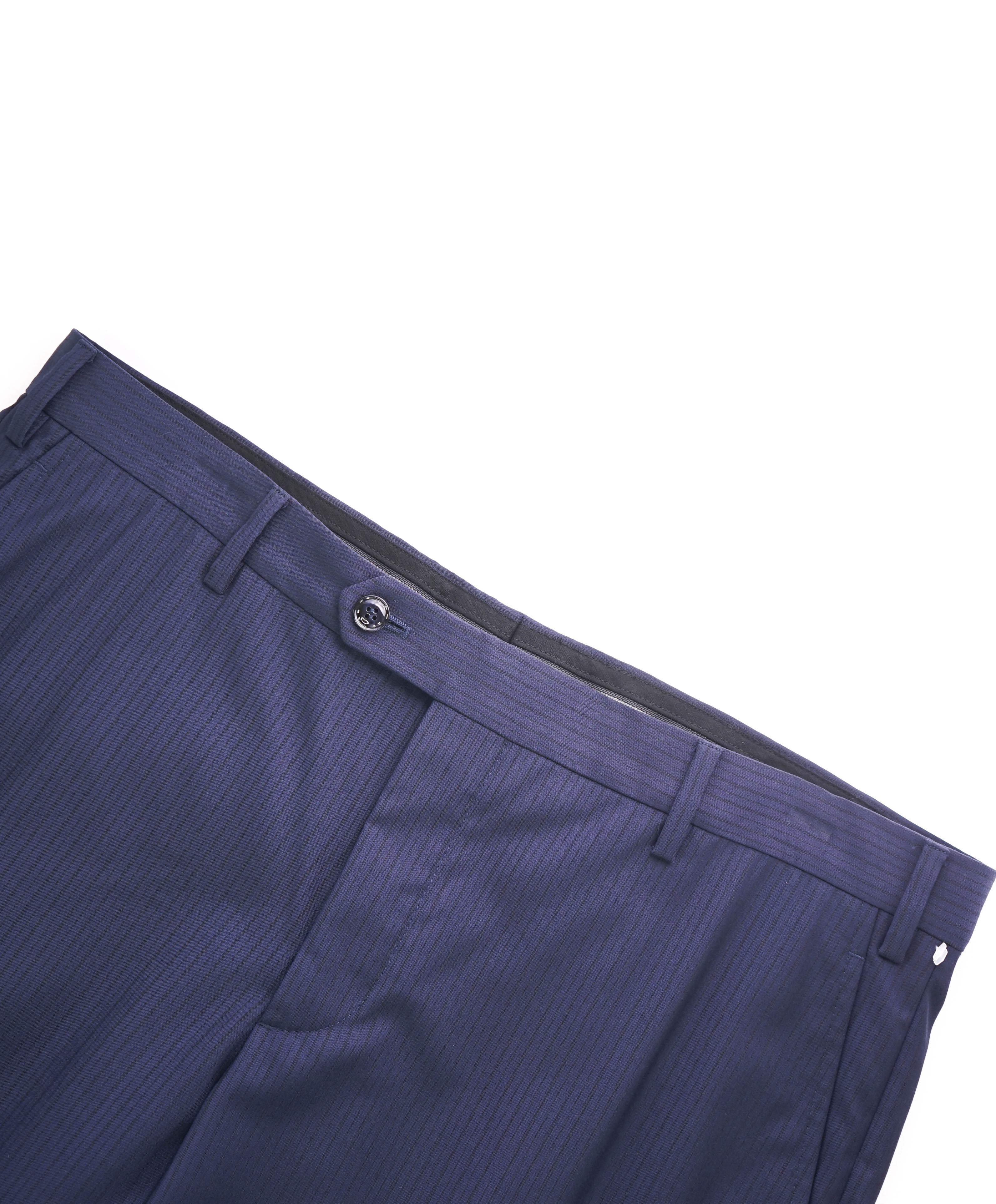 GIORGIO ARMANI - *TONAL TEXTURED* Navy Flat Front Dress Dinner Pants - 40W