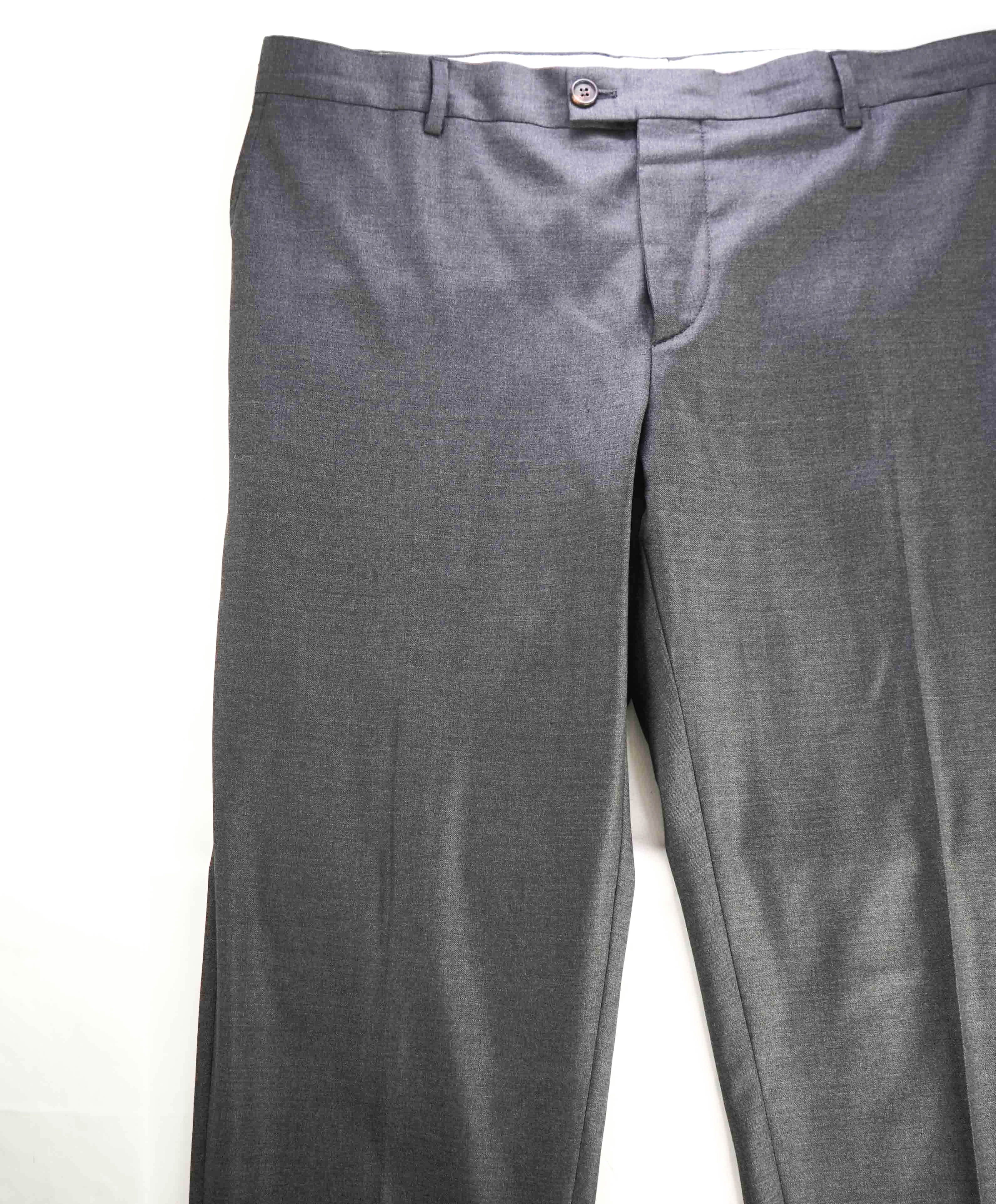$825 BRUNELLO CUCINELLI - WOOL *CLOSET STAPLE* Gray Dress Pants - 40W
