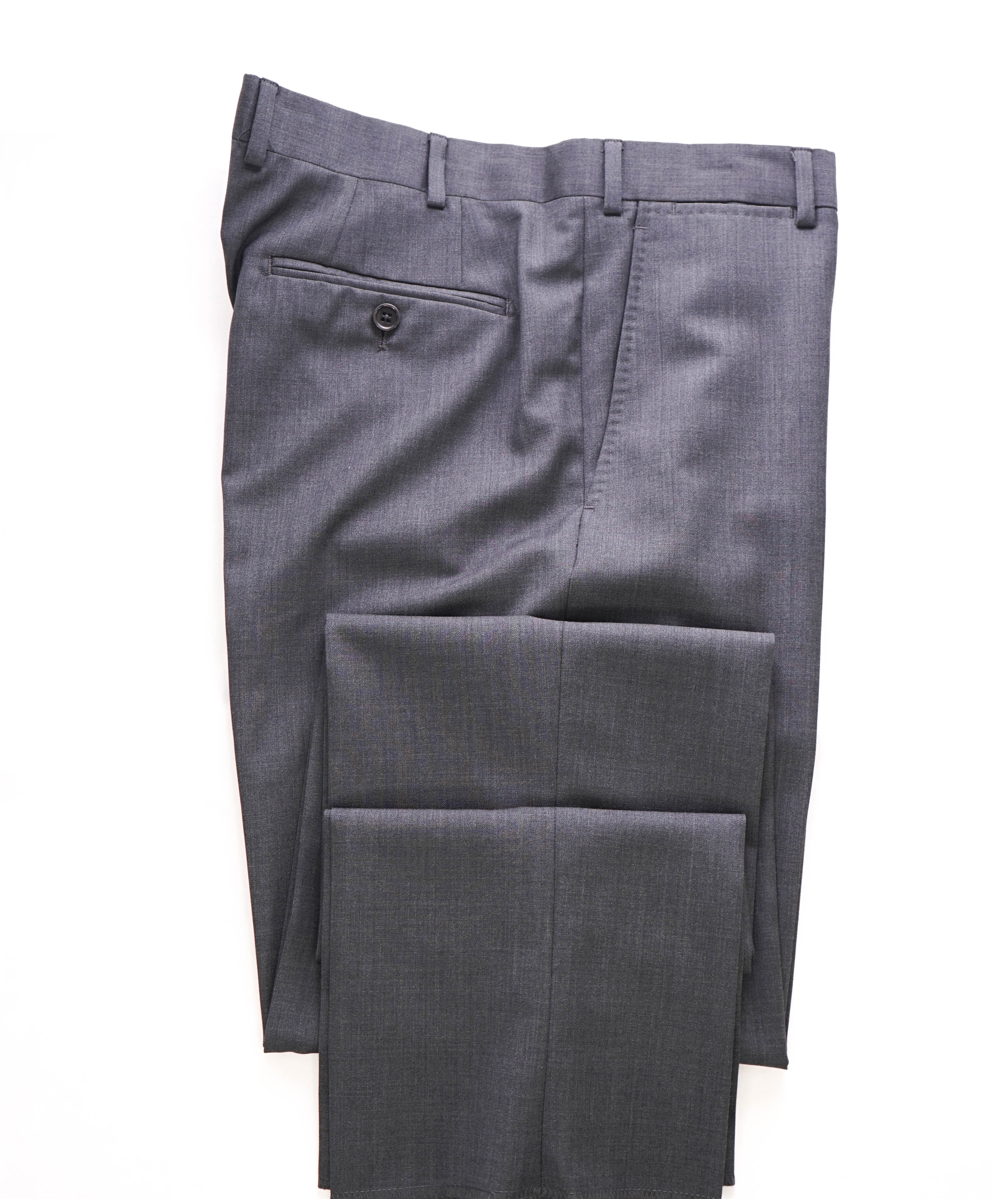 ARMANI COLLEZIONI - Medium Gray *CLOSET STAPLE* Flat Front Dress Pants - 34W