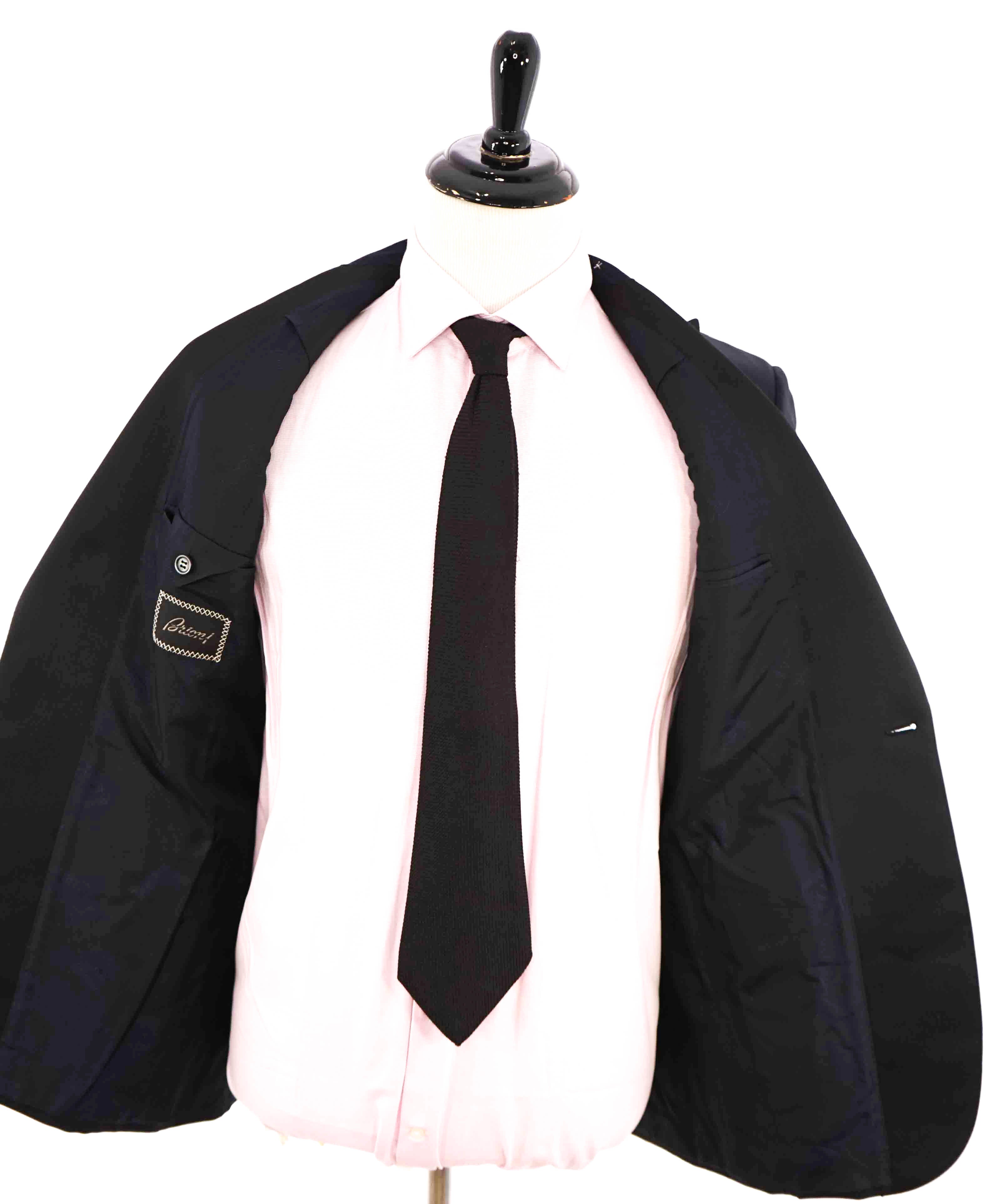 $5,995 BRIONI-*CELEB FAVORITE* Hand Made Navy Peak Lapel Tuxedo JACKET-38R